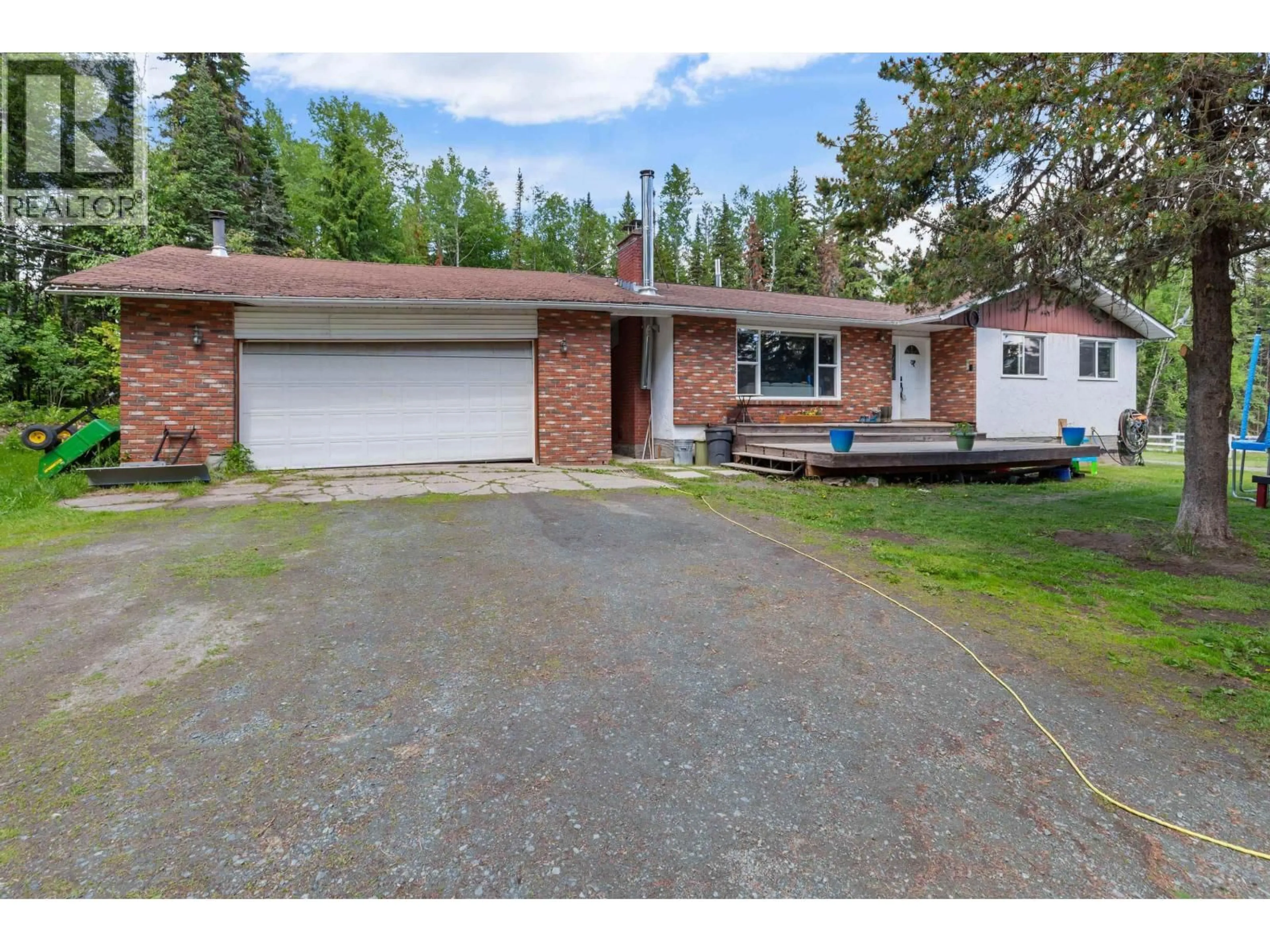 A pic from outside/outdoor area/front of a property/back of a property/a pic from drone, street for 1570 GEDDES ROAD, Prince George British Columbia V2K5G3