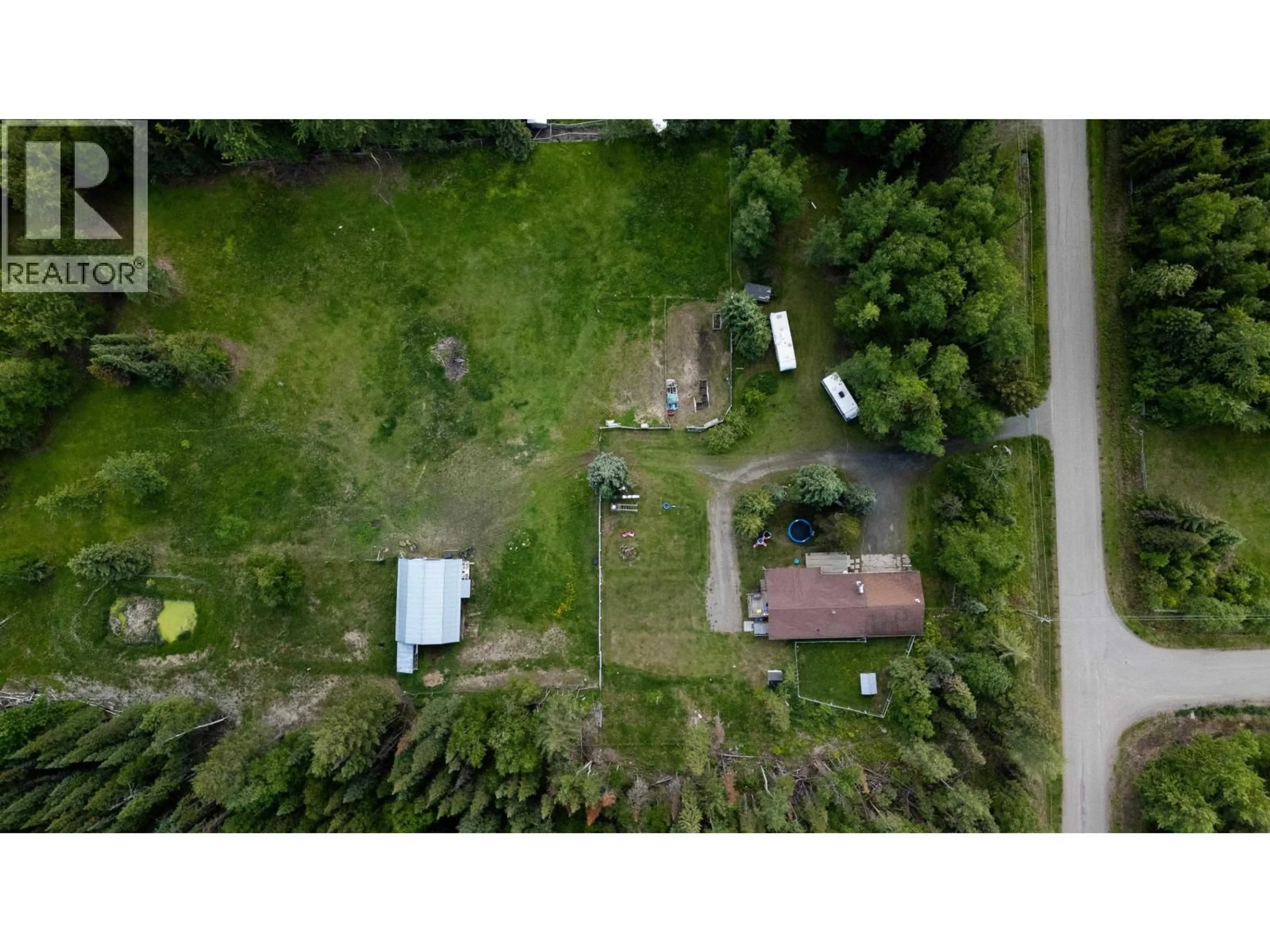 A pic from outside/outdoor area/front of a property/back of a property/a pic from drone, unknown for 1570 GEDDES ROAD, Prince George British Columbia V2K5G3