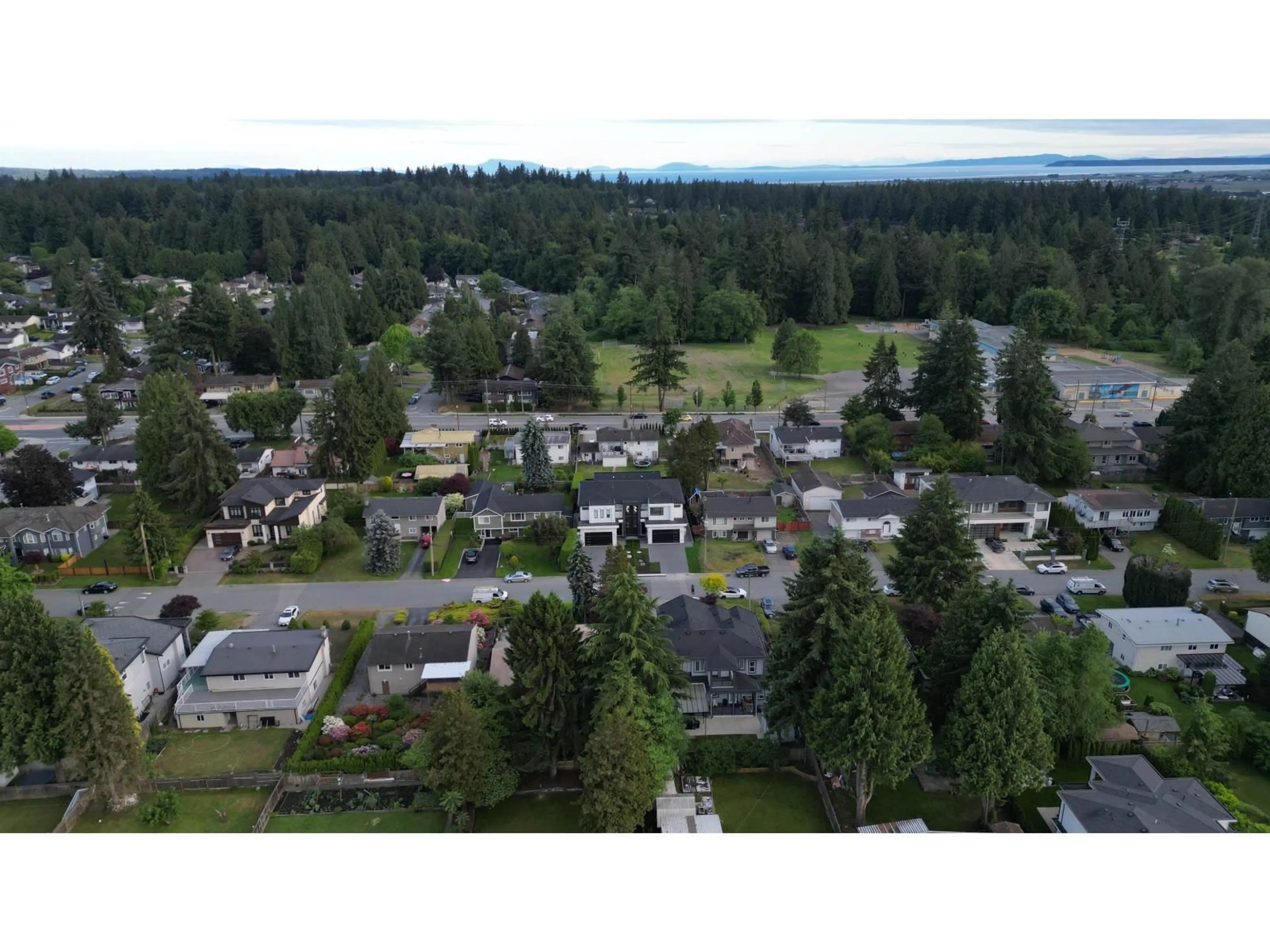 A pic from outside/outdoor area/front of a property/back of a property/a pic from drone, mountain view for 11420 72A AVENUE, Delta British Columbia V4C1A6