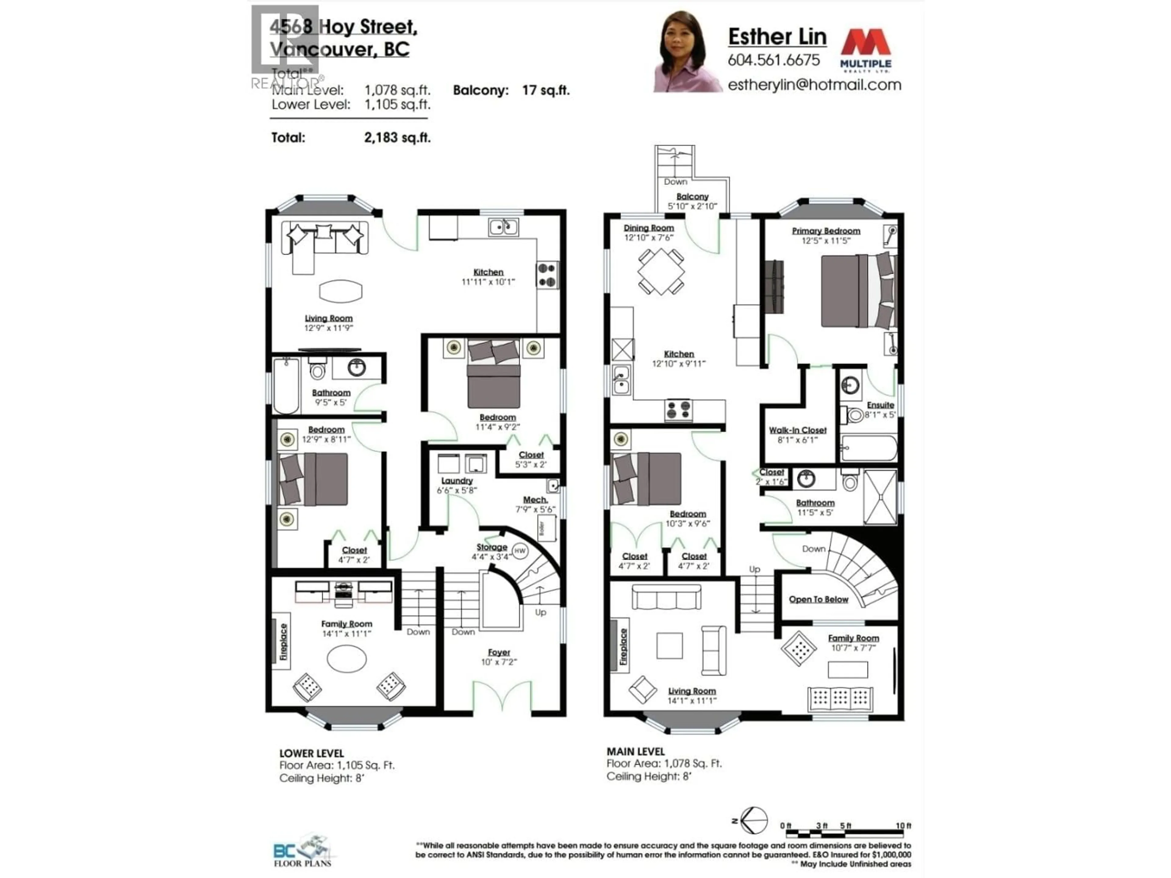 Floor plan for 4568 HOY STREET, Vancouver British Columbia V5R4N4