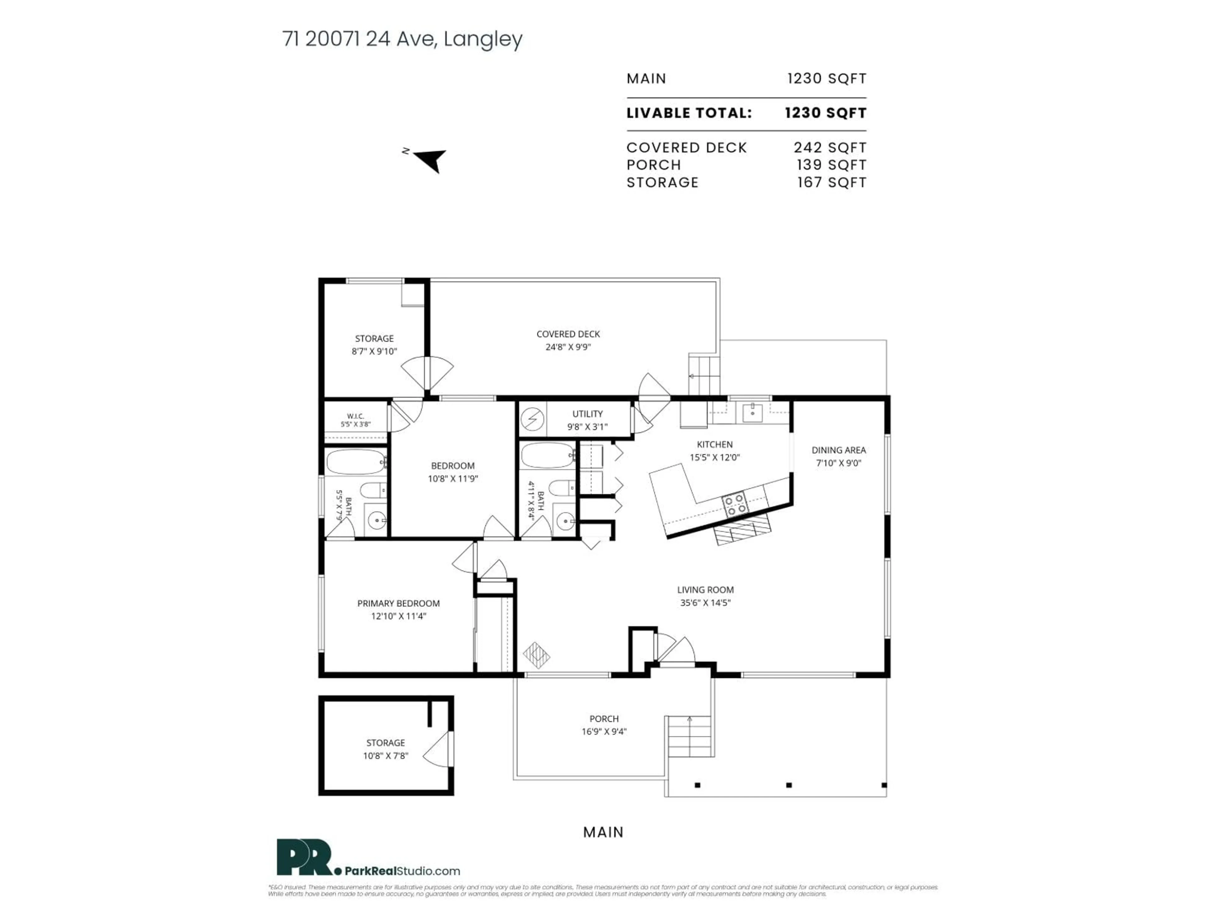 Floor plan for 71 - 20071 24 AVENUE, Langley British Columbia V2Z2A1