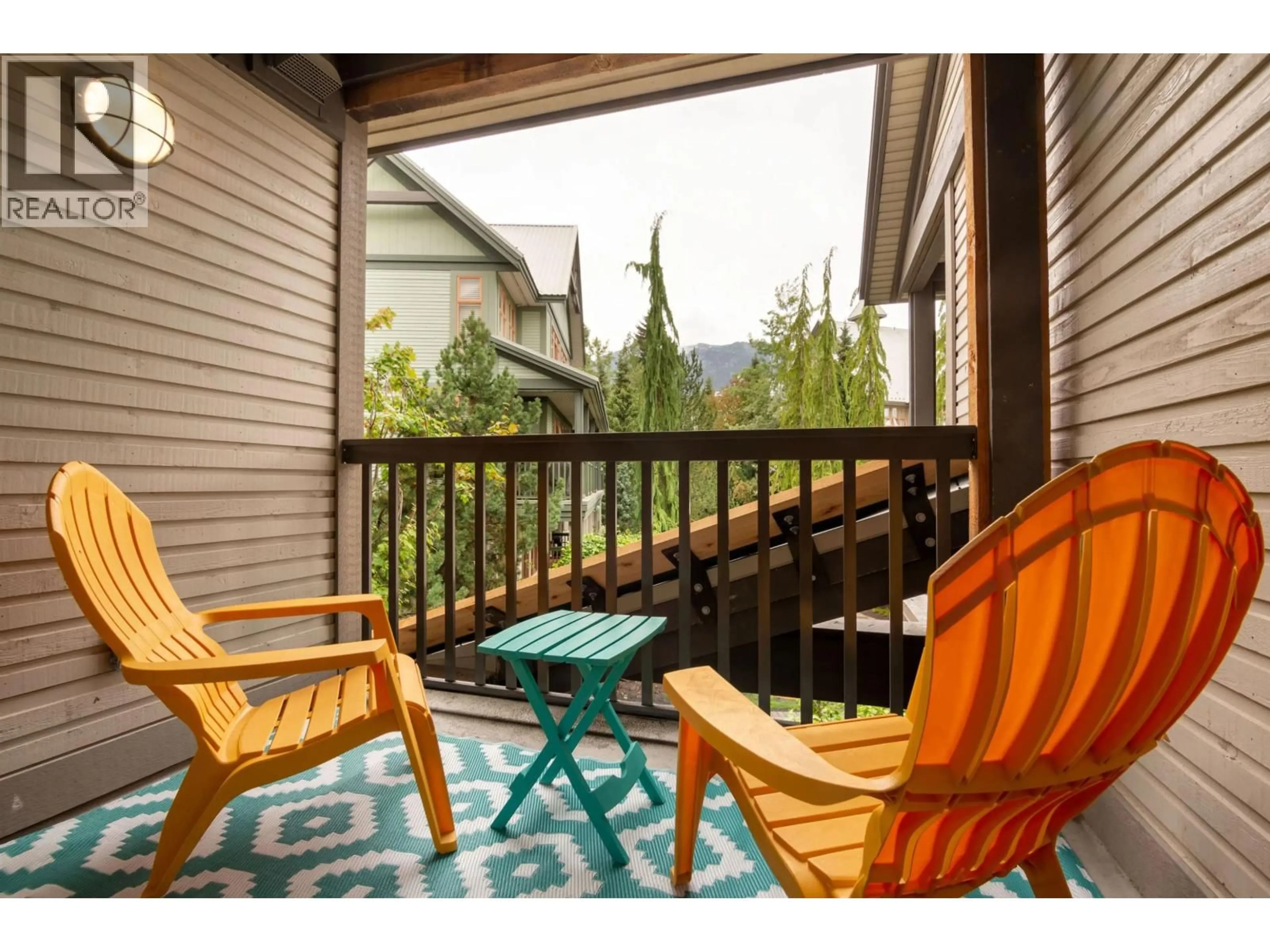 Patio, water/lake/river/ocean view for 18 - 4355 NORTHLANDS BOULEVARD, Whistler British Columbia V8E1C3