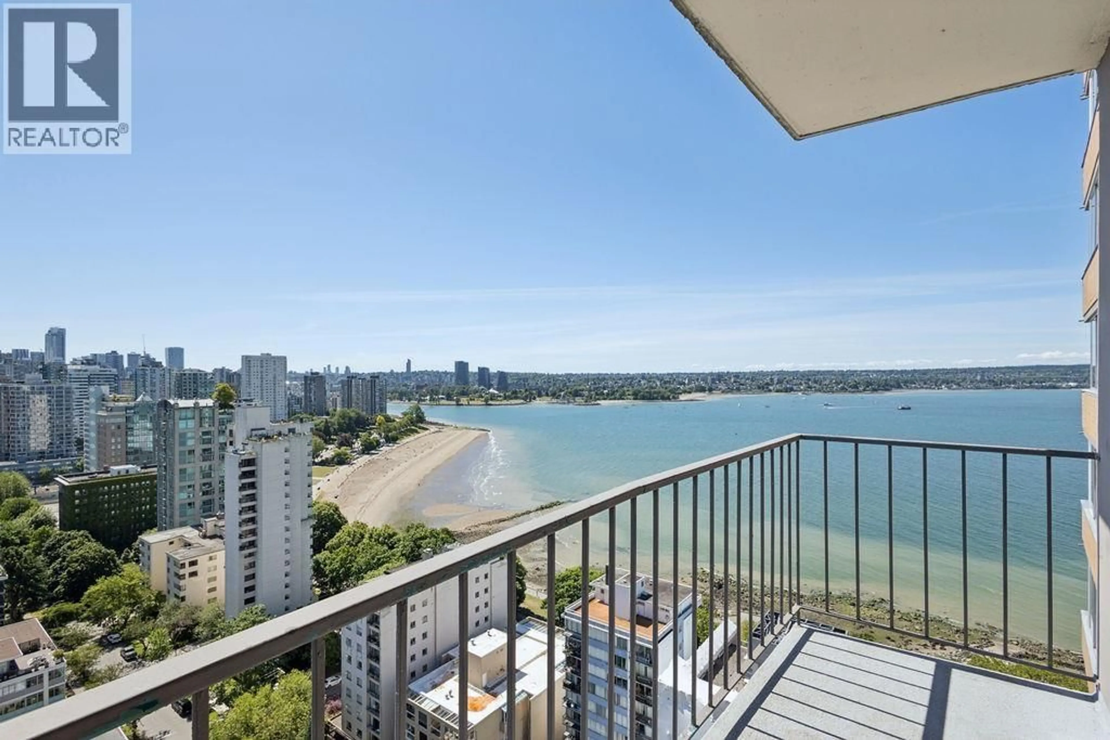 Balcony in the apartment, water/lake/river/ocean view for 2501 2055 PENDRELL STREET, Vancouver British Columbia V6G1T9