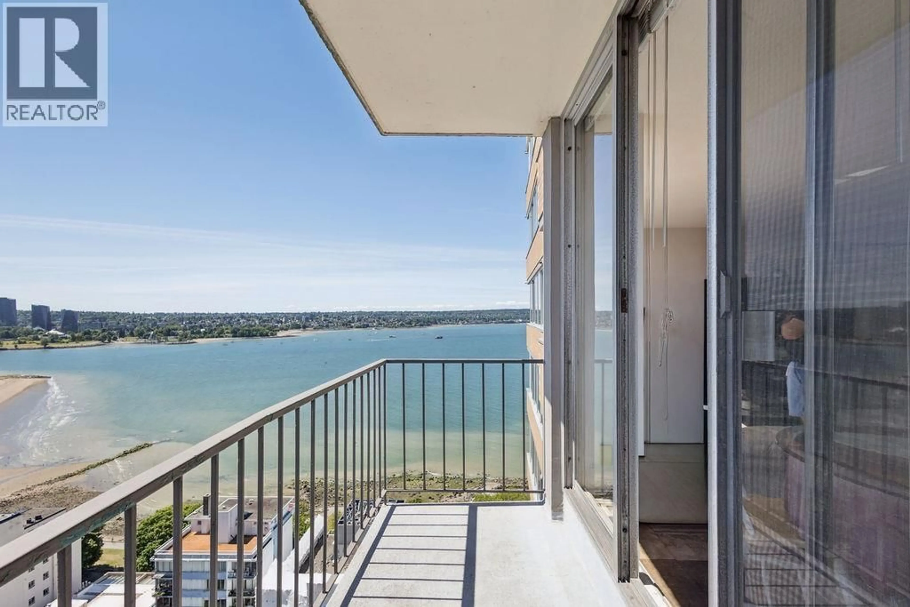 Balcony in the apartment, water/lake/river/ocean view for 2501 2055 PENDRELL STREET, Vancouver British Columbia V6G1T9