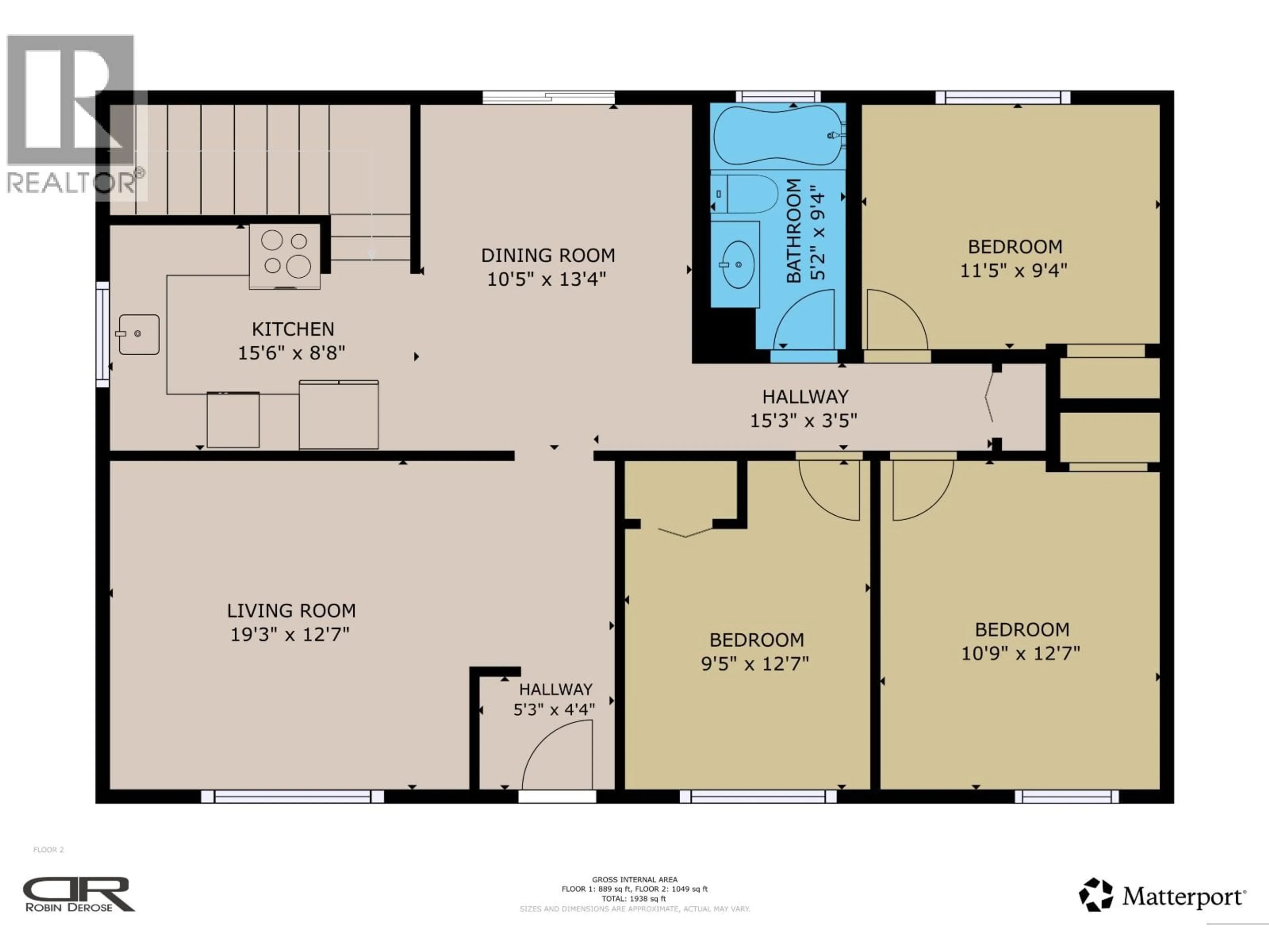 Floor plan for 9719 105 AVENUE, Fort St. John British Columbia V1J2L9