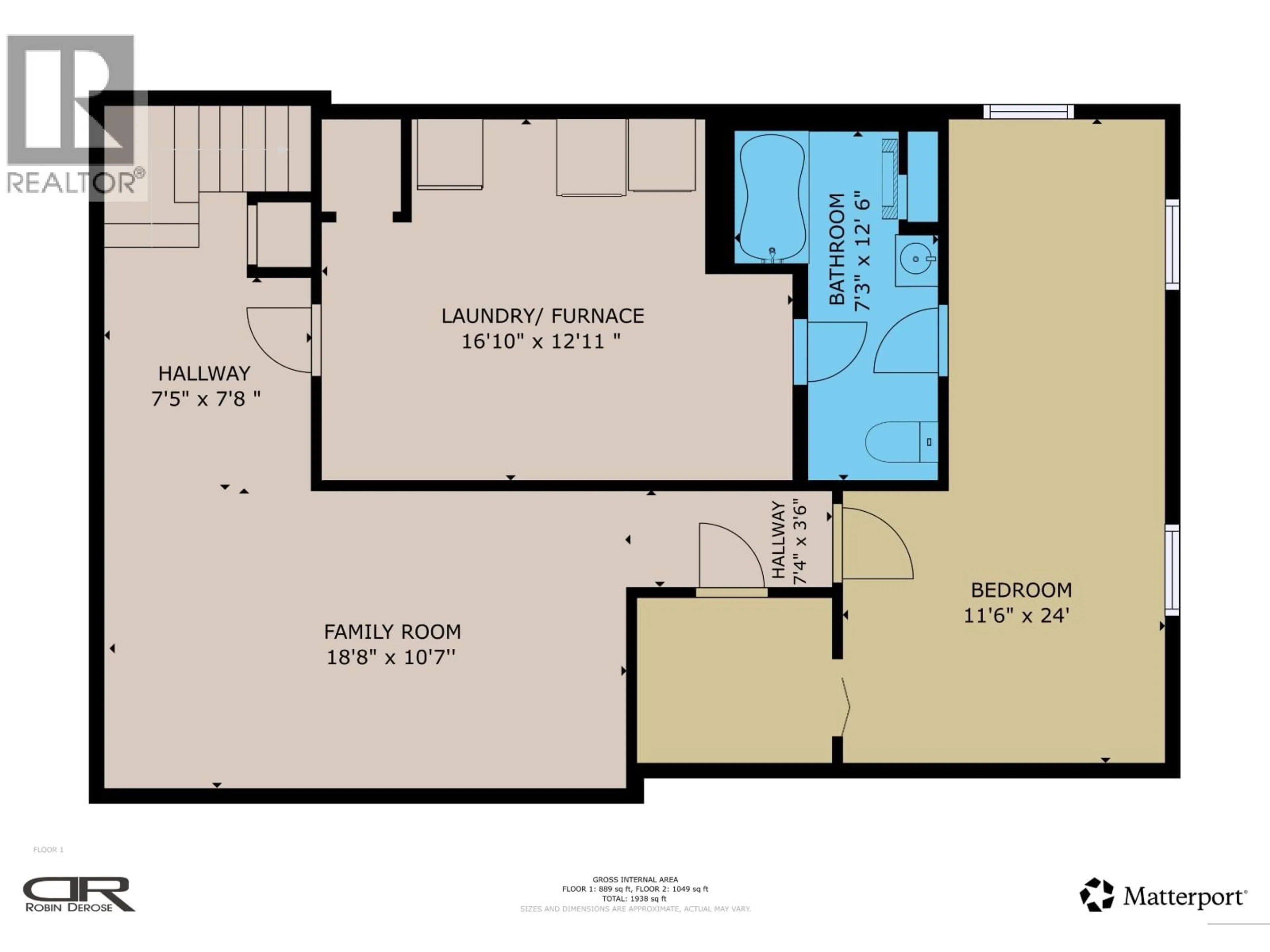 Floor plan for 9719 105 AVENUE, Fort St. John British Columbia V1J2L9