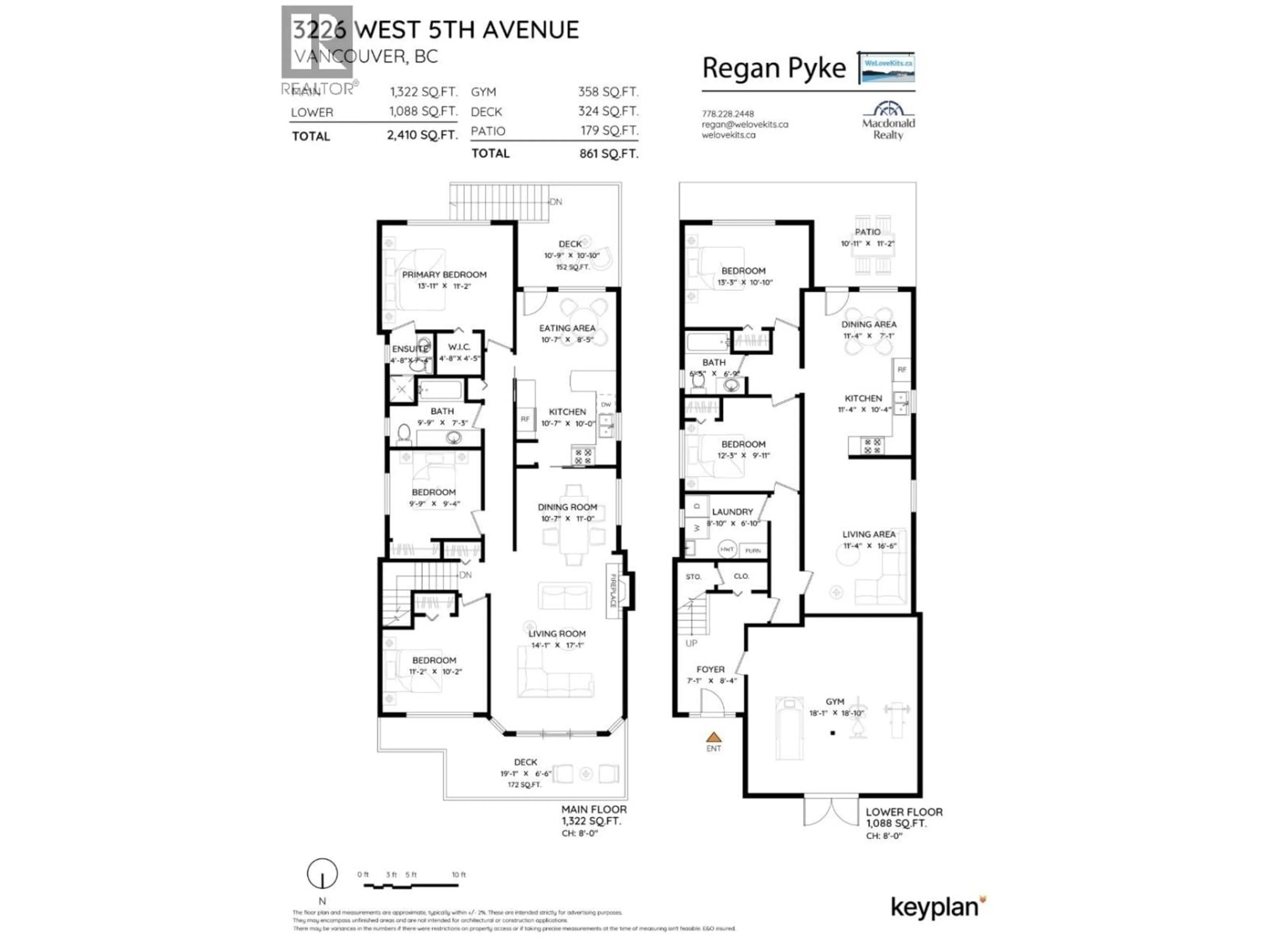Floor plan for 3226 5TH AVENUE, Vancouver British Columbia V6K1V4
