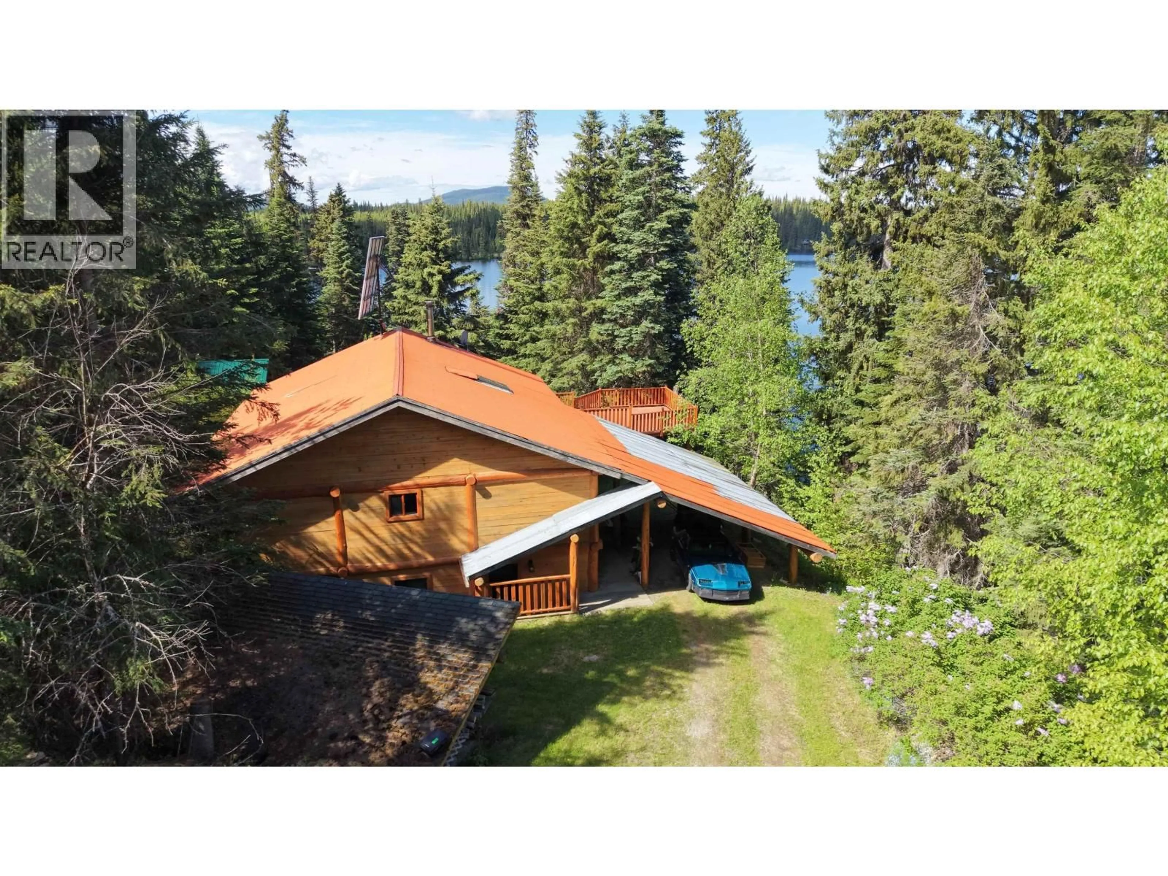 A pic from outside/outdoor area/front of a property/back of a property/a pic from drone, water/lake/river/ocean view for 34286 16 HIGHWAY, Prince George British Columbia V2N6X2