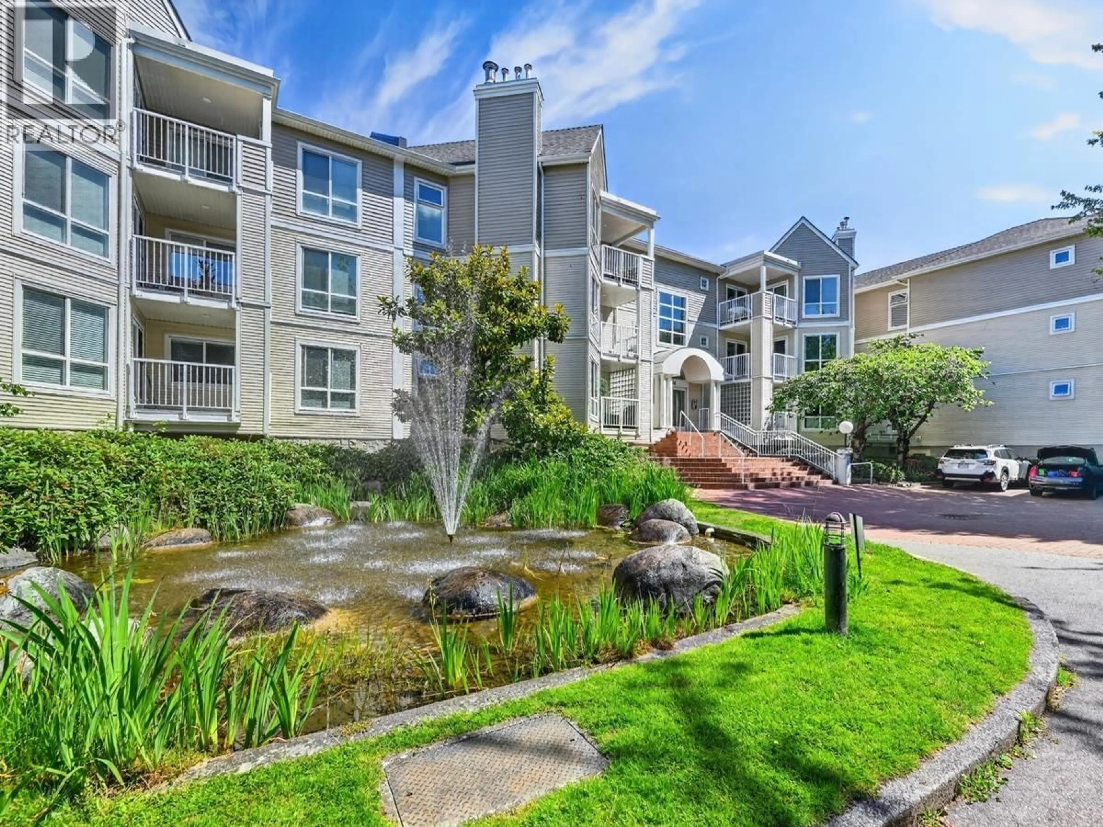 A pic from outside/outdoor area/front of a property/back of a property/a pic from drone, water/lake/river/ocean view for 221 - 7435 MOFFATT ROAD, Richmond British Columbia V6Y1X9