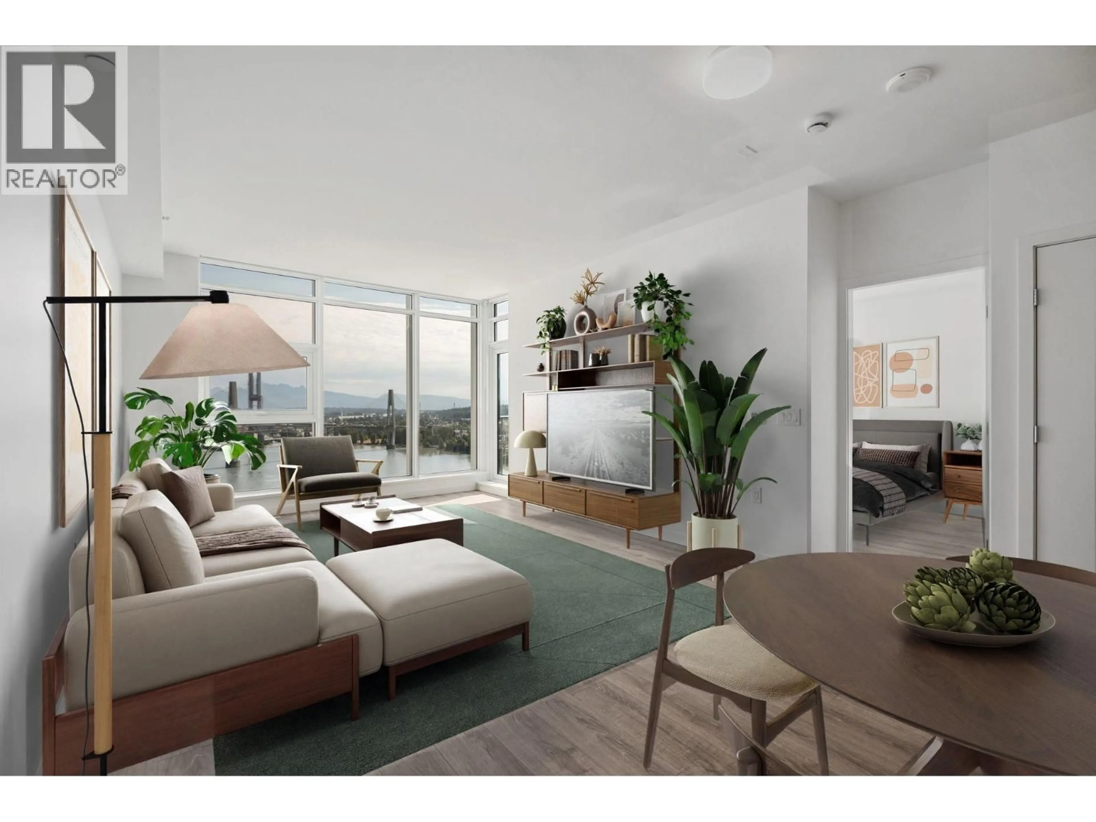 Living room with furniture, unknown for 2401 - 660 QUAYSIDE DRIVE, New Westminster British Columbia V3M0P1