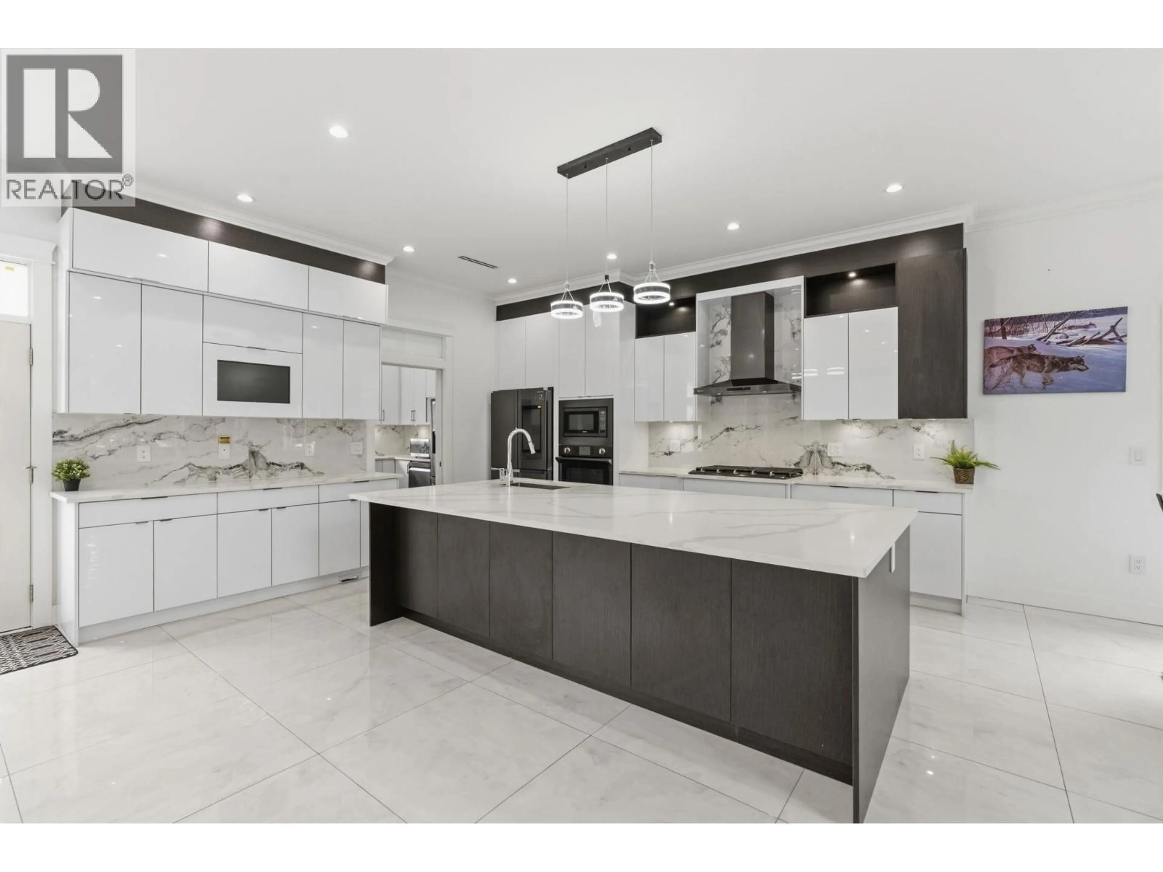 Contemporary kitchen, ceramic/tile floor for 8348 12TH AVENUE, Burnaby British Columbia V3N2L6