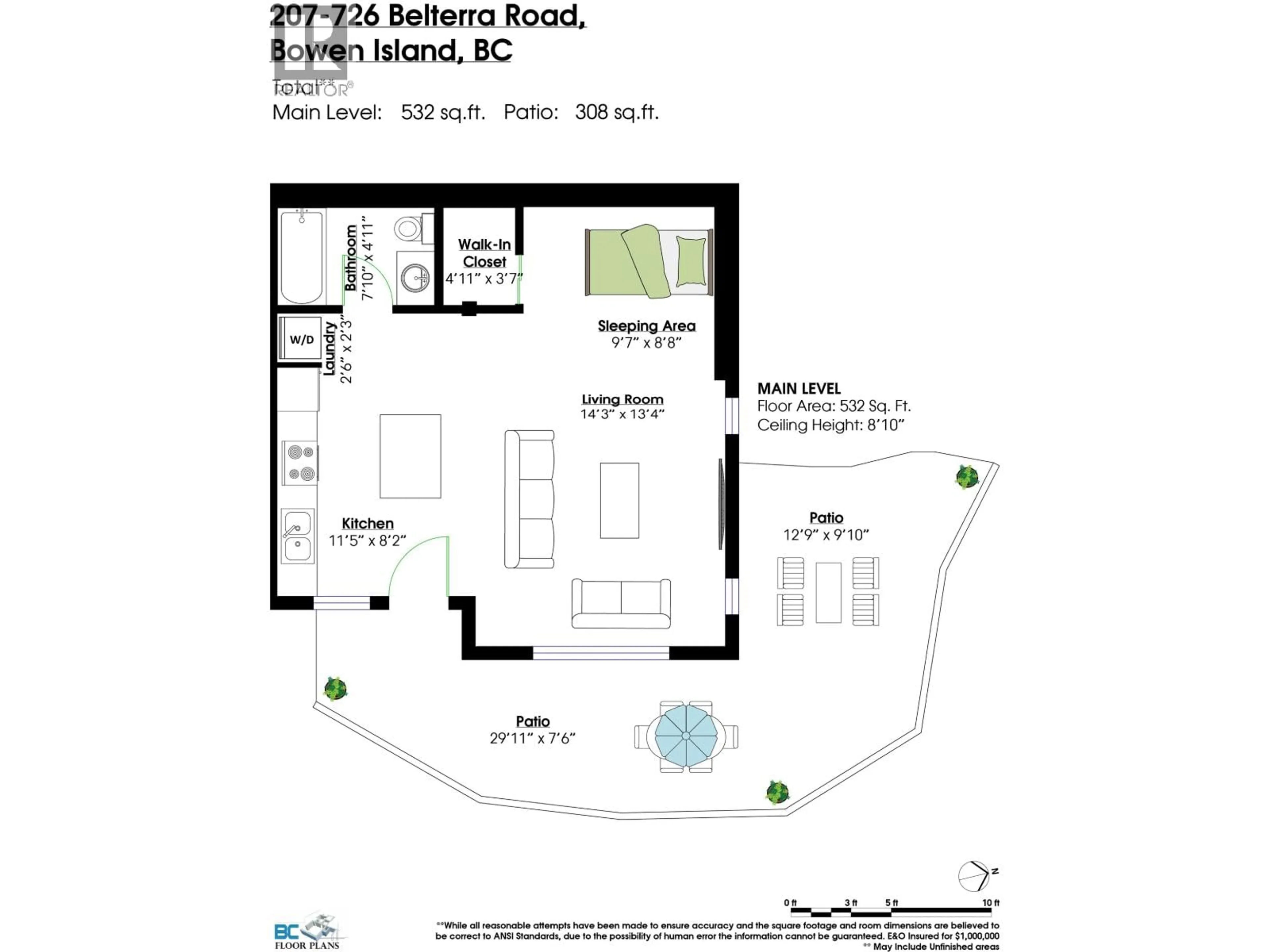 Floor plan for 207 - 726A BELTERRA ROAD, Bowen Island British Columbia V0N1G2