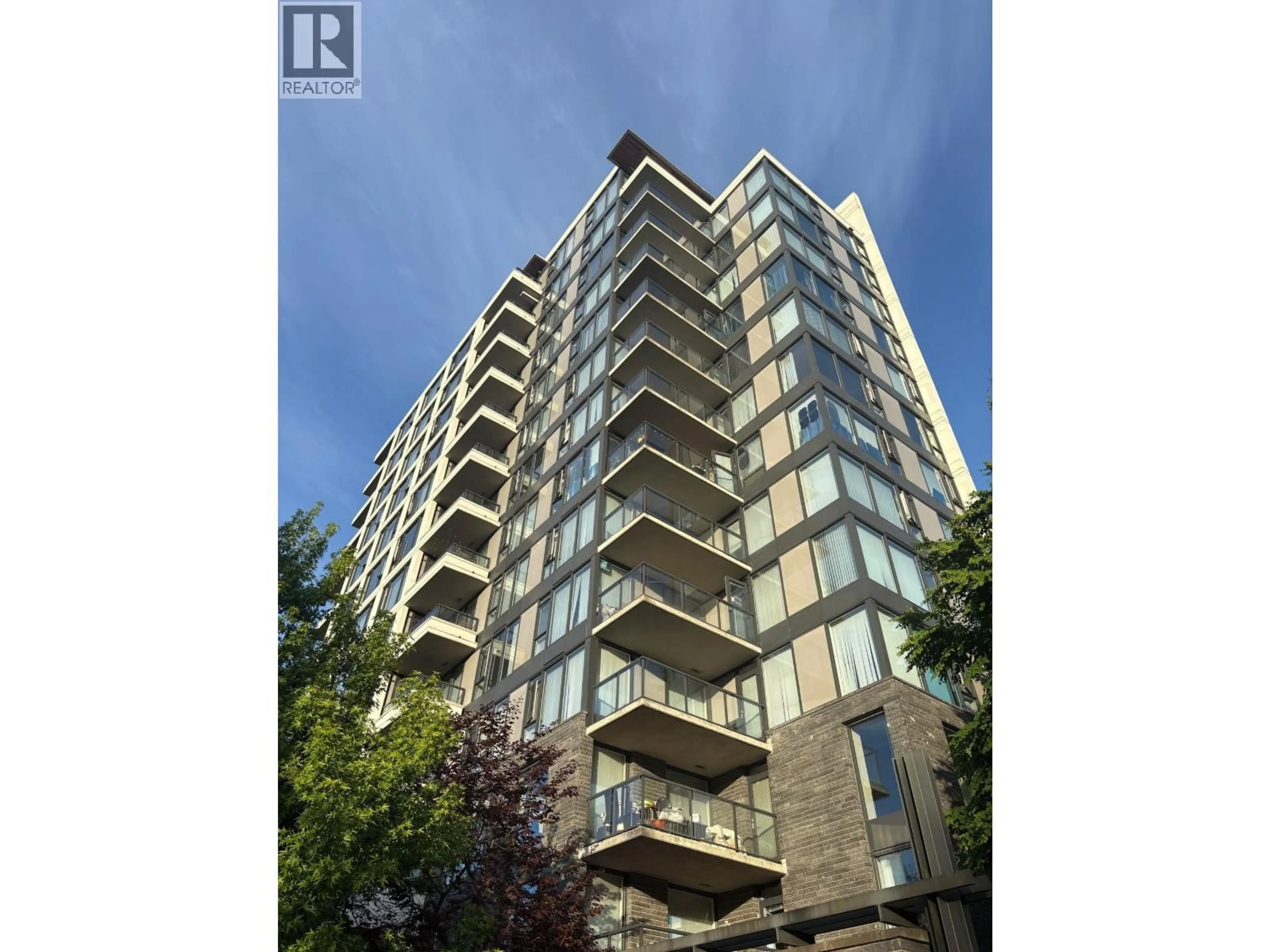 A pic from outside/outdoor area/front of a property/back of a property/a pic from drone, building for 605 - 5868 AGRONOMY ROAD, Vancouver British Columbia V6T0B5
