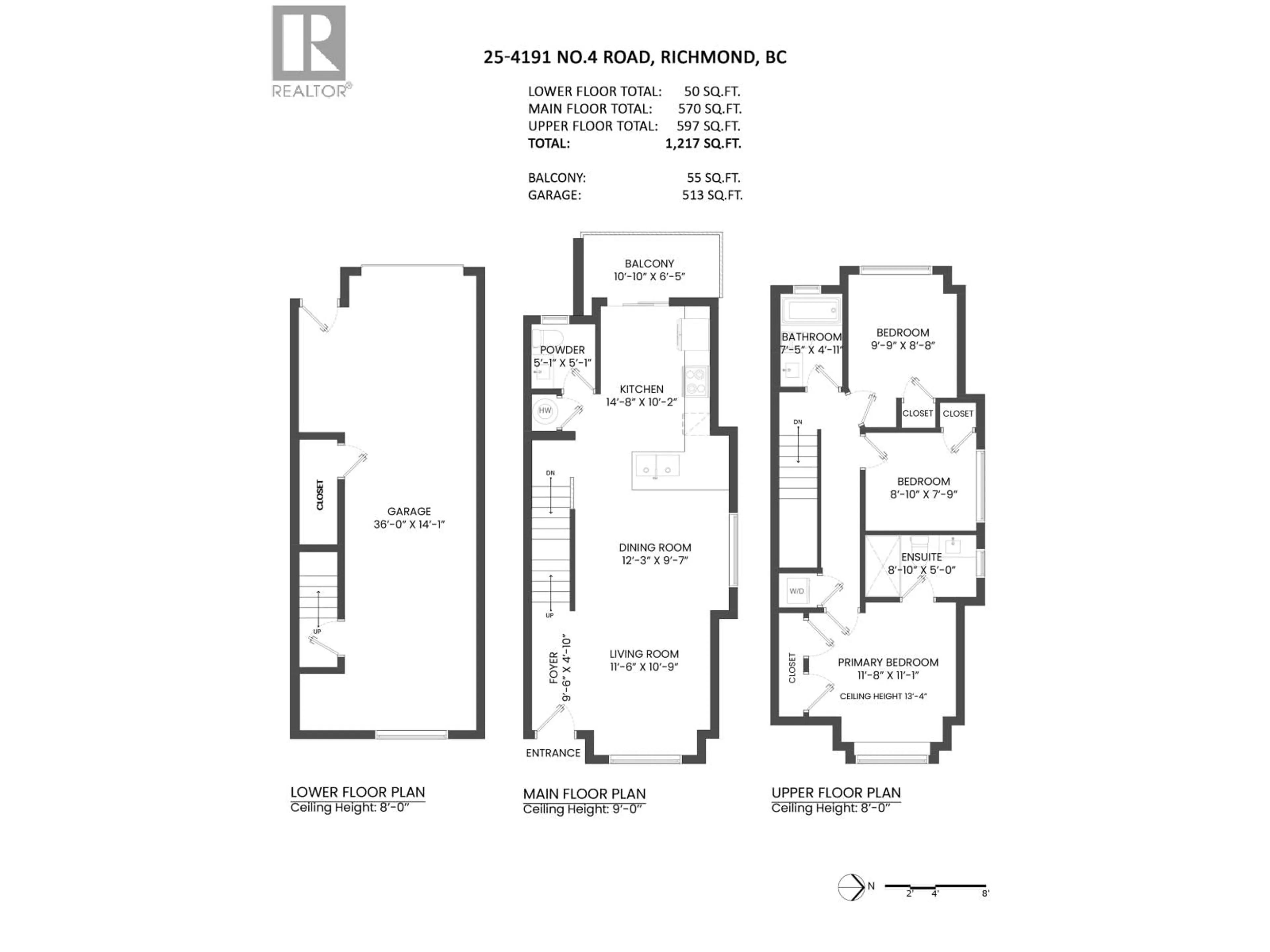 Floor plan for 25 - 4191 NO. 4 ROAD, Richmond British Columbia V6X2M2