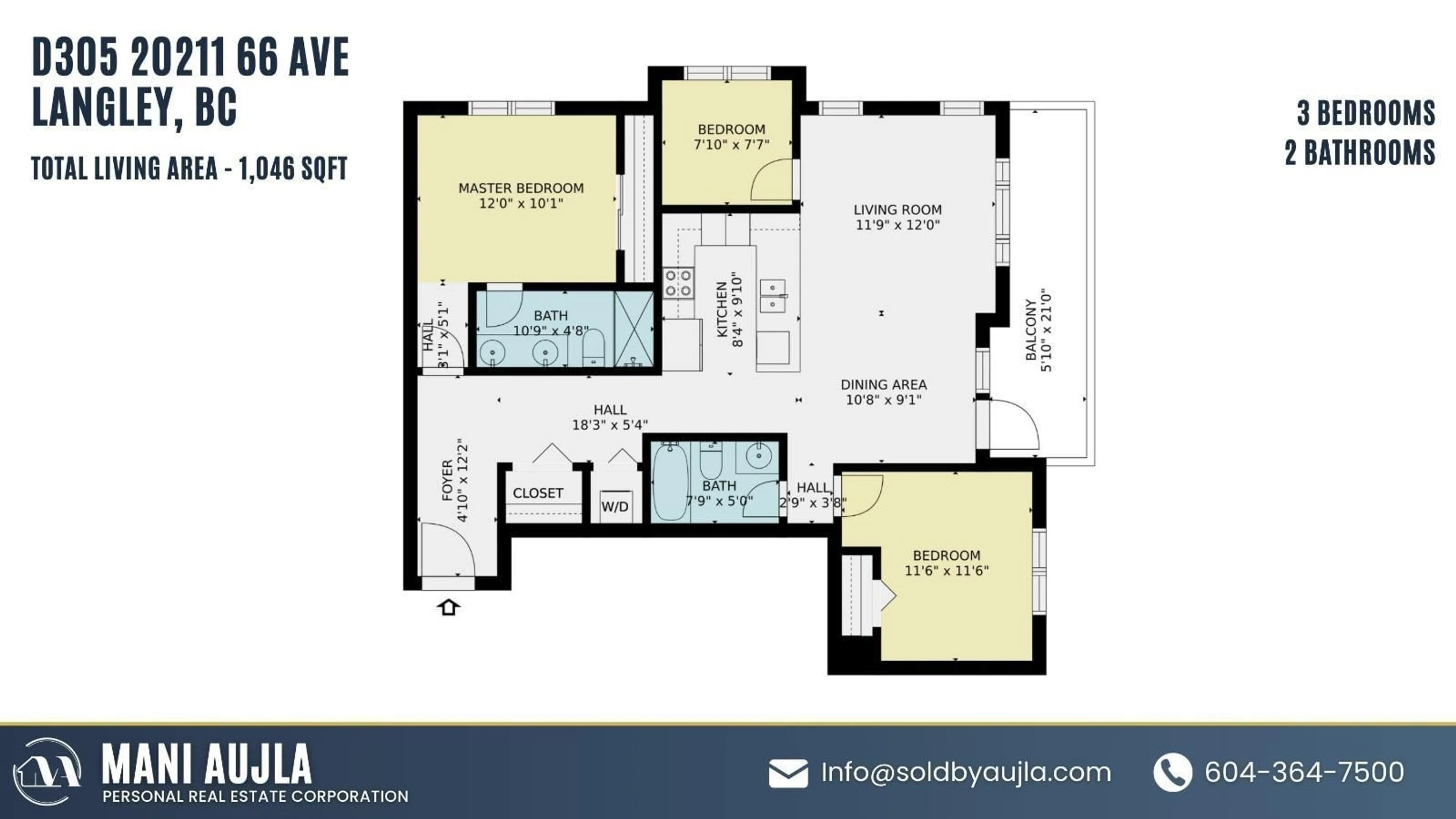 Floor plan for D305 - 20211 66 AVENUE, Langley British Columbia V2Y0L4