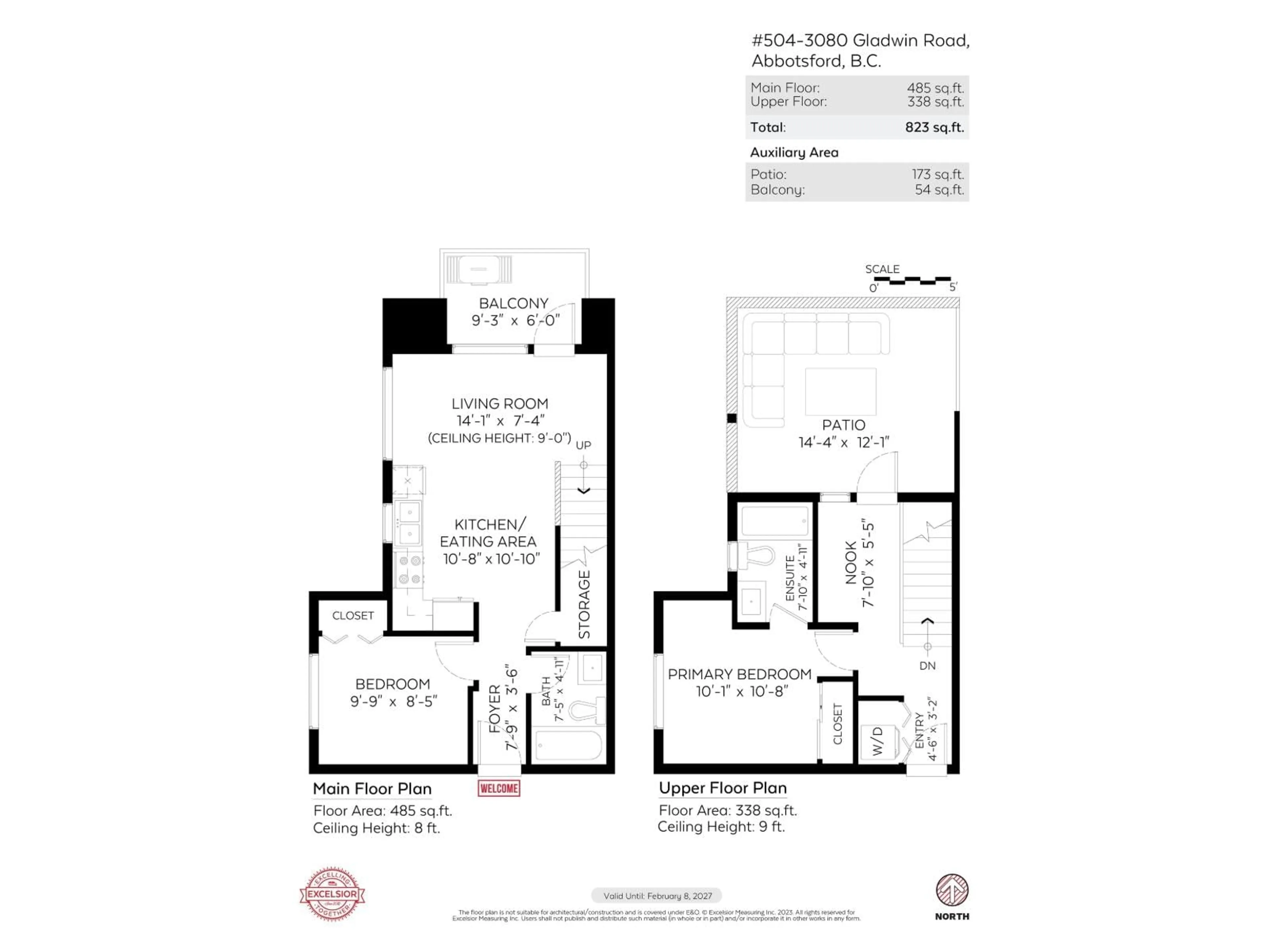 Floor plan for 504 - 3080 GLADWIN ROAD, Abbotsford British Columbia V2T0G3