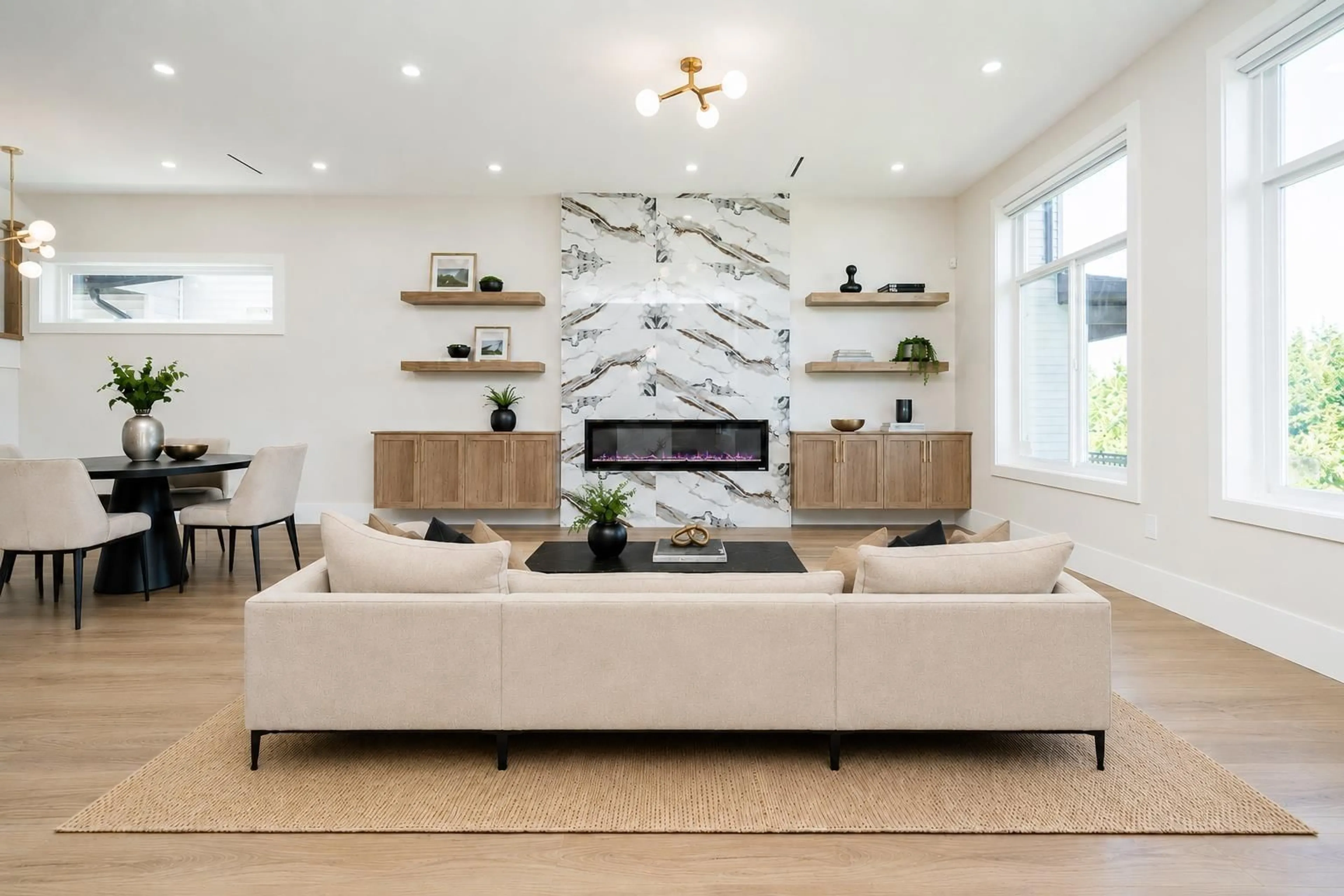 Living room with furniture, ceramic/tile floor for 13977 60A AVENUE, Surrey British Columbia V3X1E1