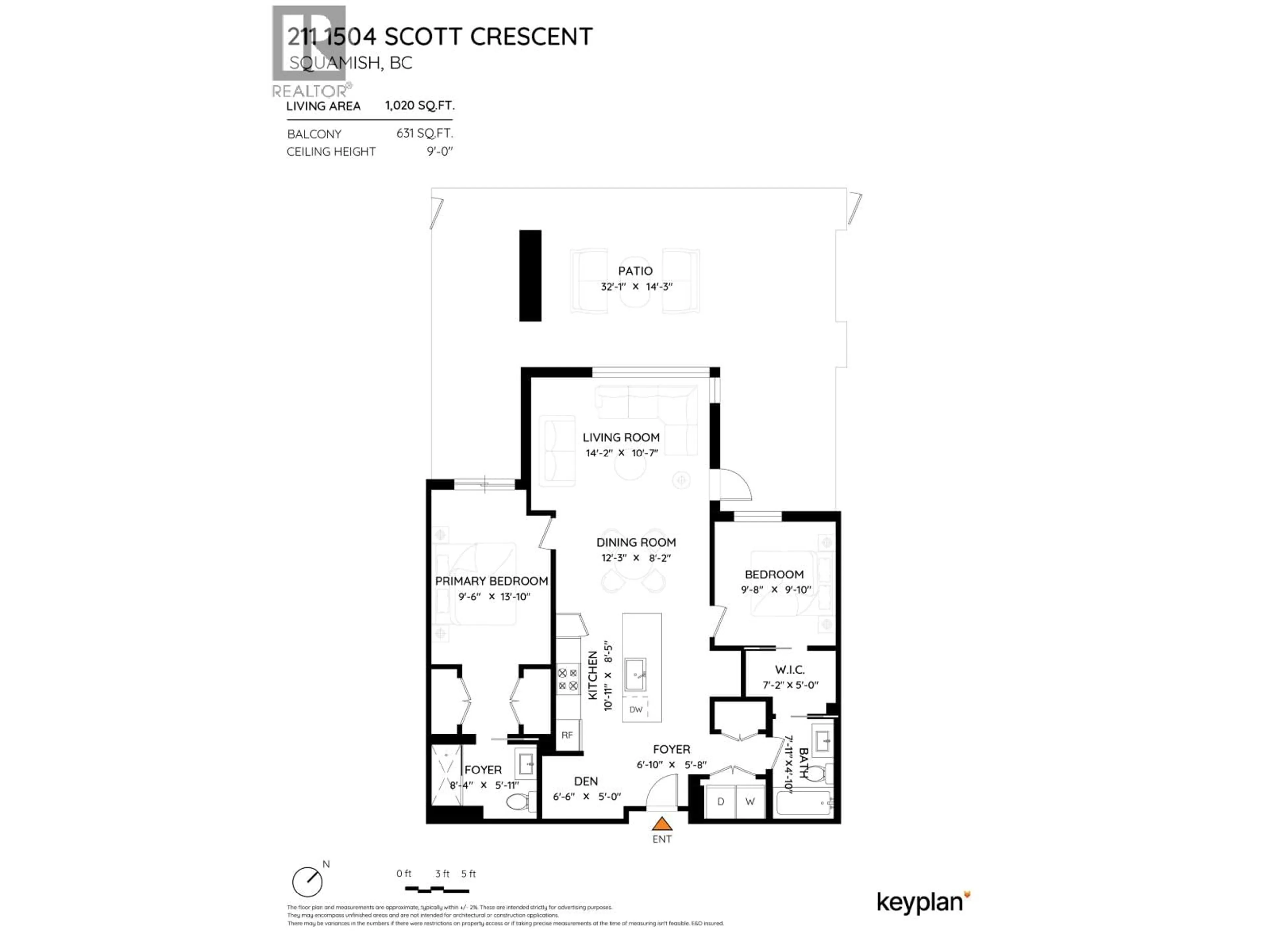 Floor plan for 211 - 1504 SCOTT CRESCENT, Squamish British Columbia V8B1G7