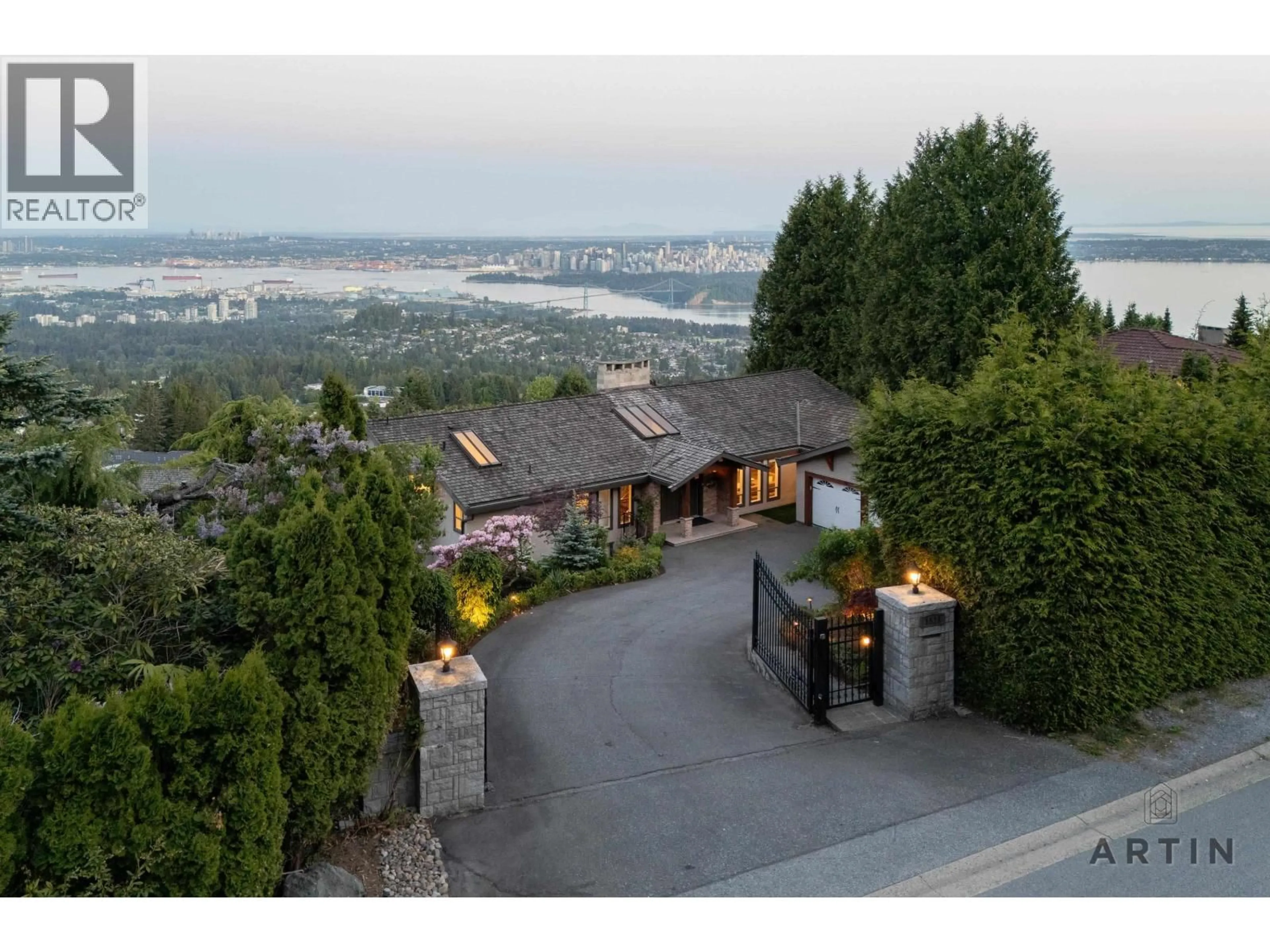 A pic from outside/outdoor area/front of a property/back of a property/a pic from drone, mountain view for 1521 CHARTWELL DRIVE, West Vancouver British Columbia V7S2R9