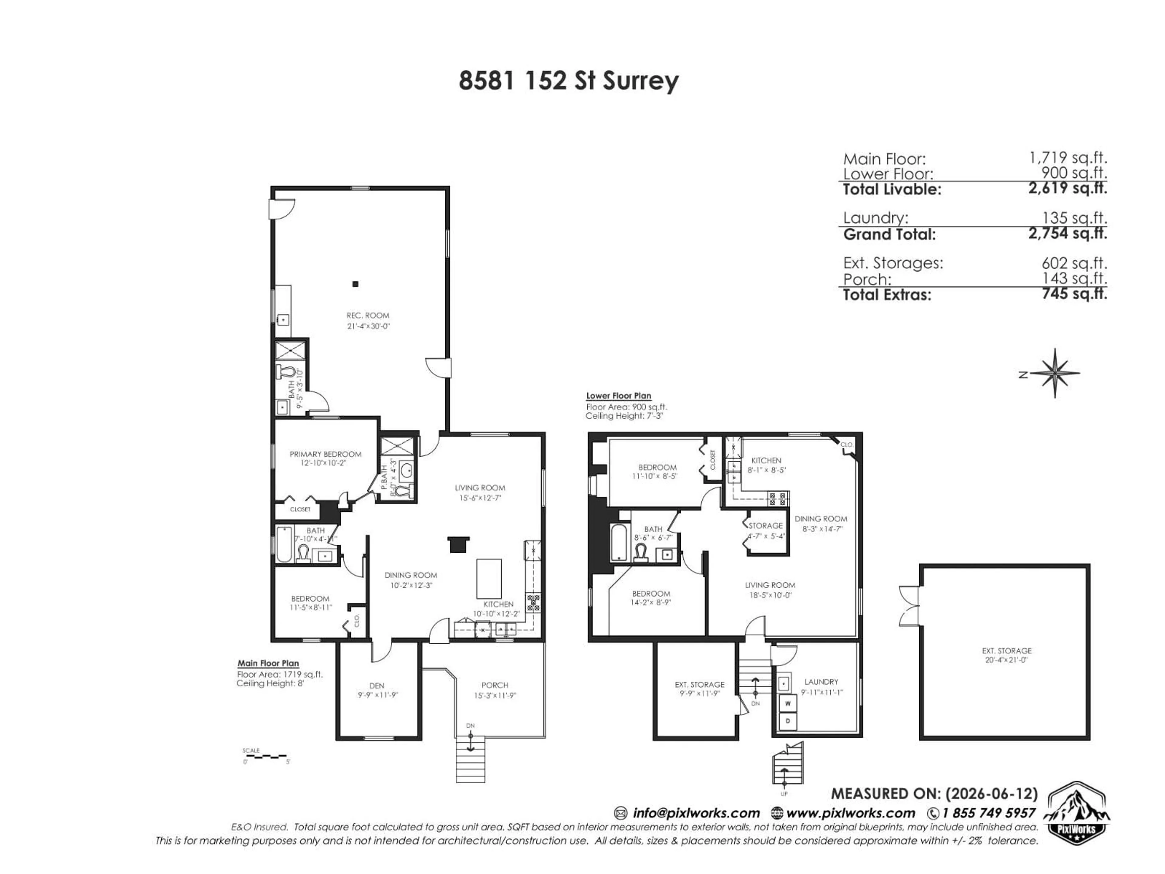 Floor plan for 8581 152 STREET, Surrey British Columbia V3S3M9