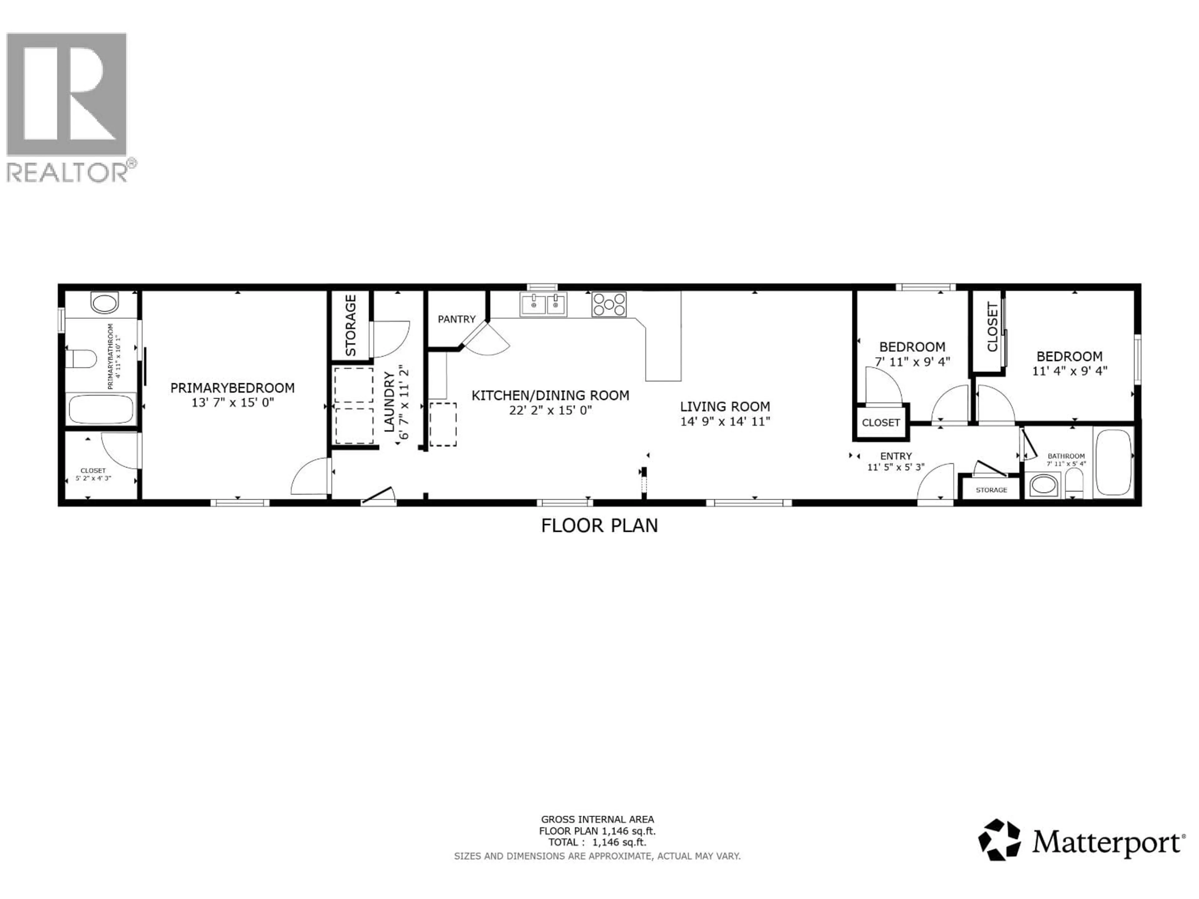 Floor plan for 8521 79A STREET, Fort St. John British Columbia V1J0H7