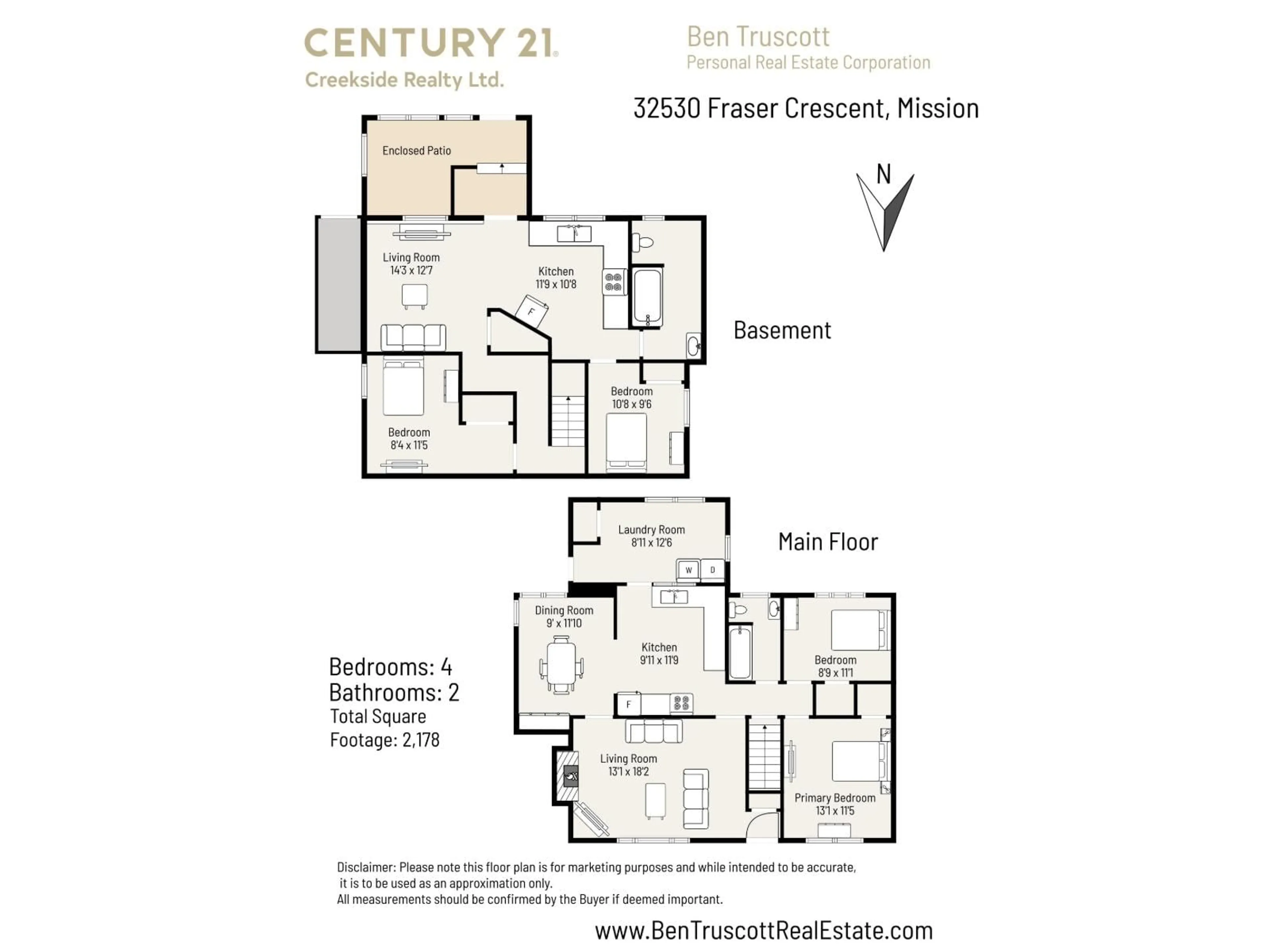 Floor plan for 32530 FRASER CRESCENT, Mission British Columbia V2V1C6
