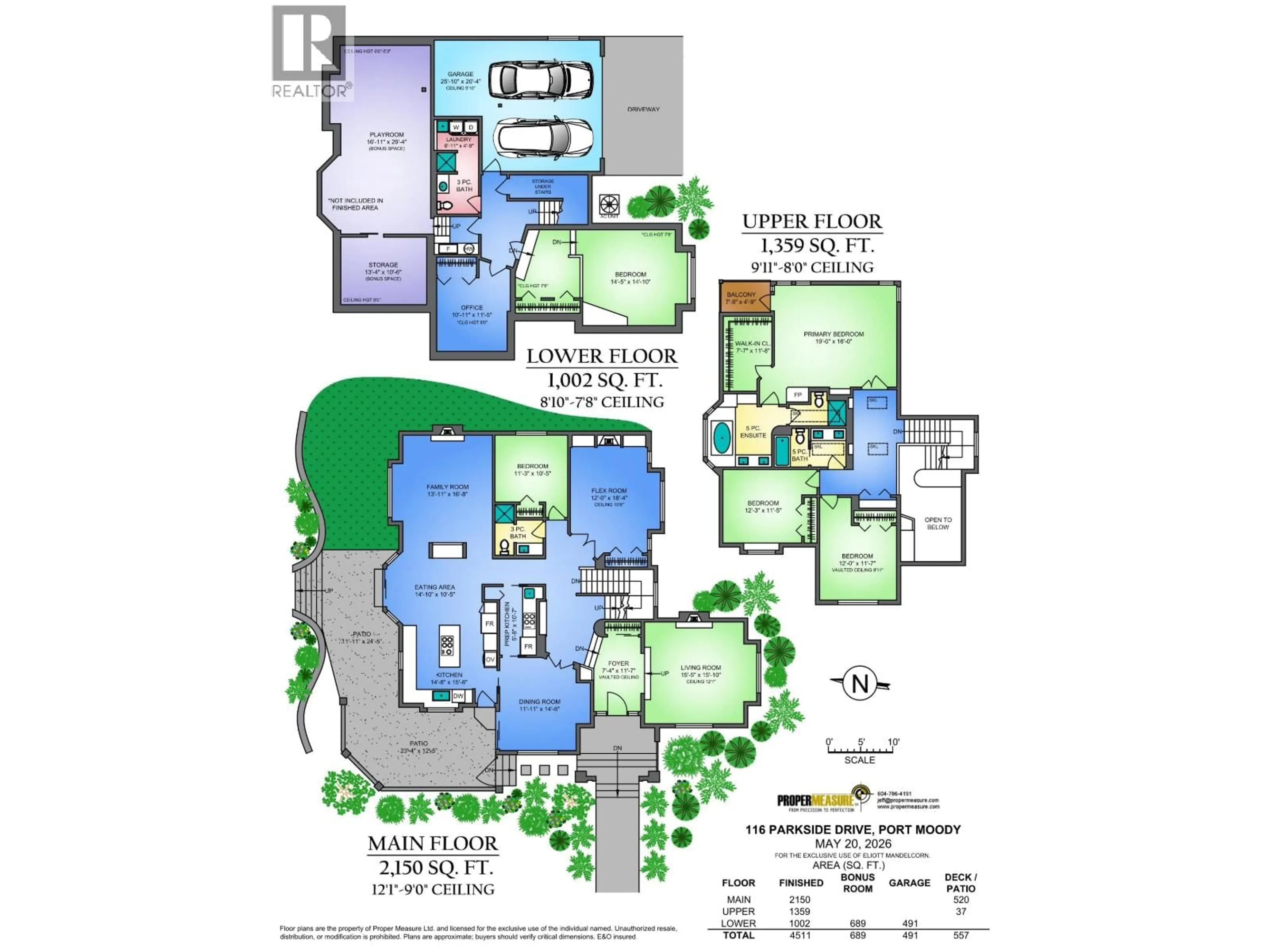 Floor plan for 116 PARKSIDE DRIVE, Port Moody British Columbia V3H4W8