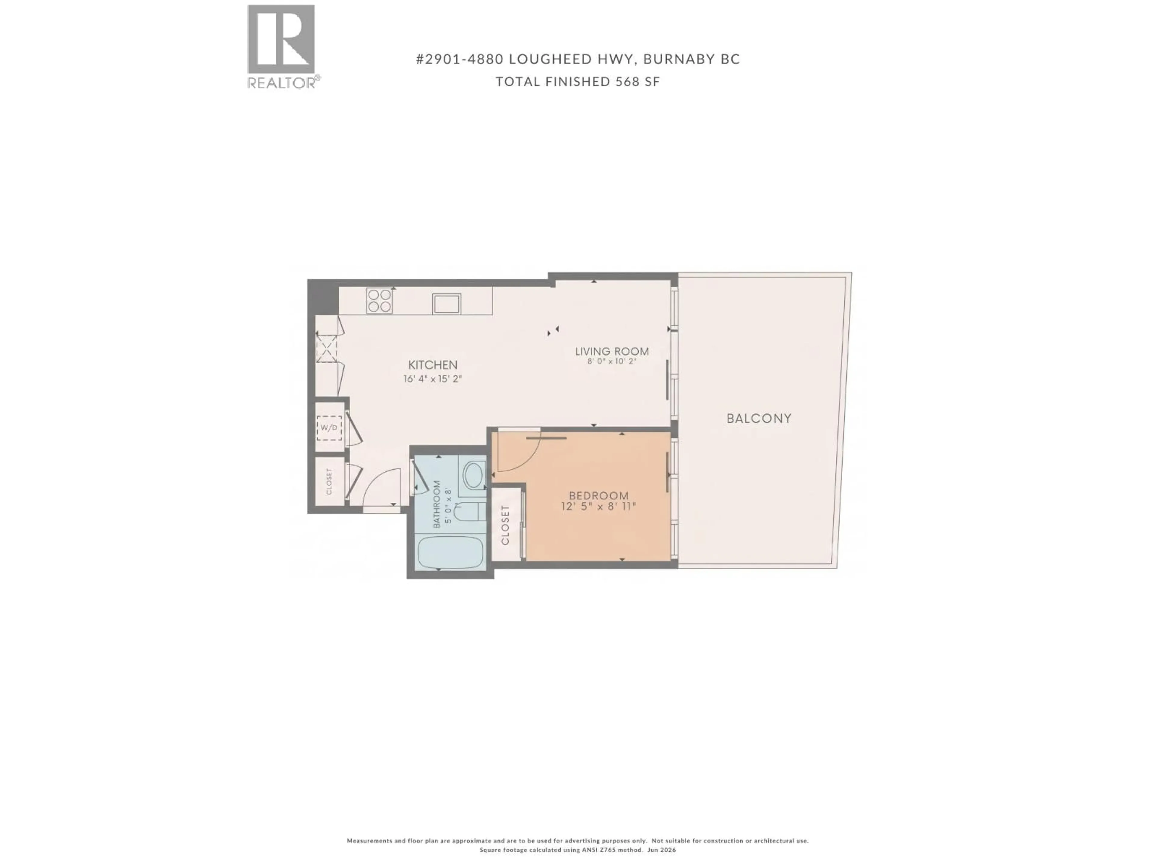 Floor plan for 2901 - 4880 LOUGHEED HIGHWAY, Burnaby British Columbia V5C0N1