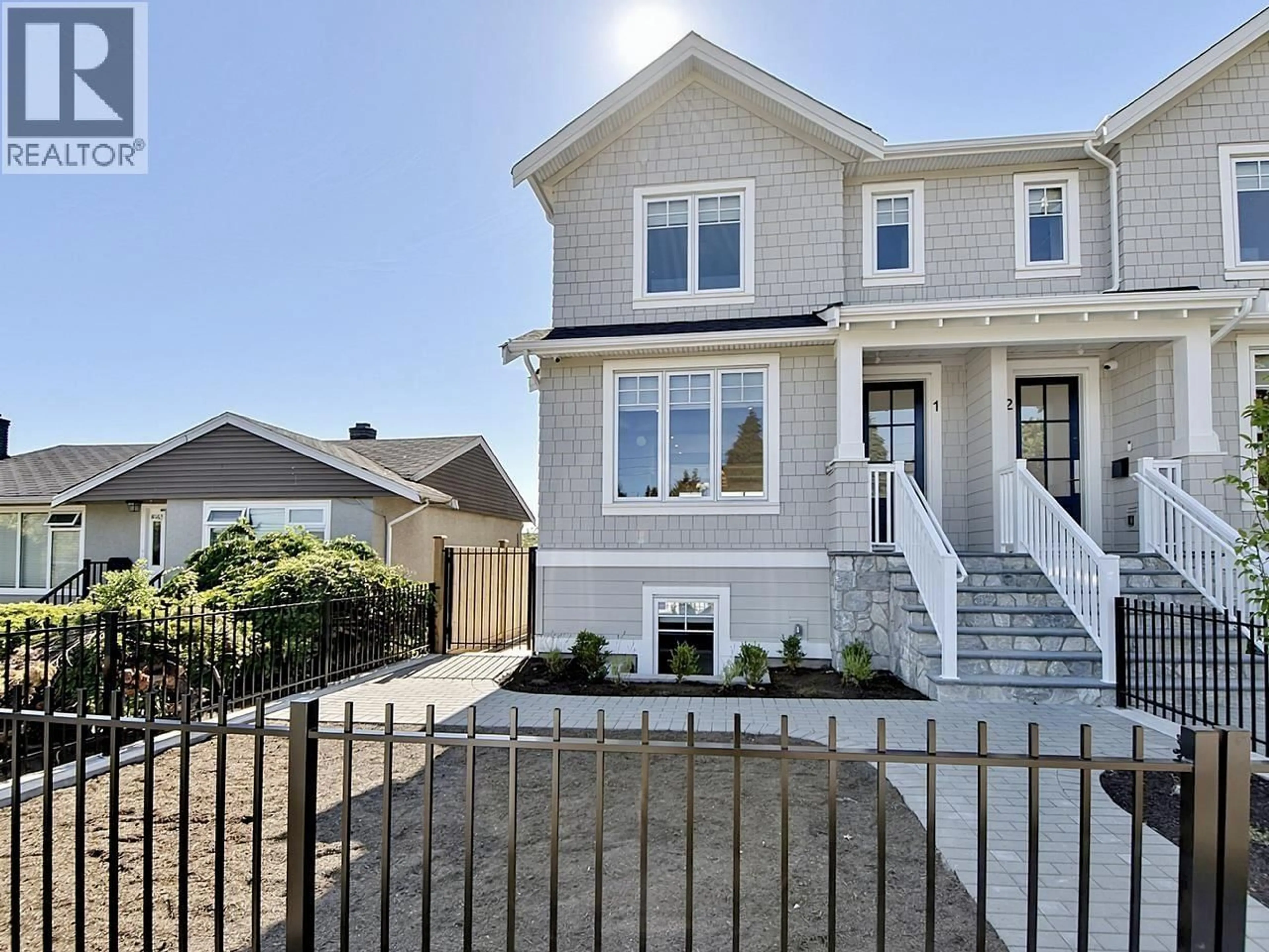 Home with vinyl exterior material, street for 2 - 8029 MACPHERSON AVENUE, Burnaby British Columbia V5J4P5