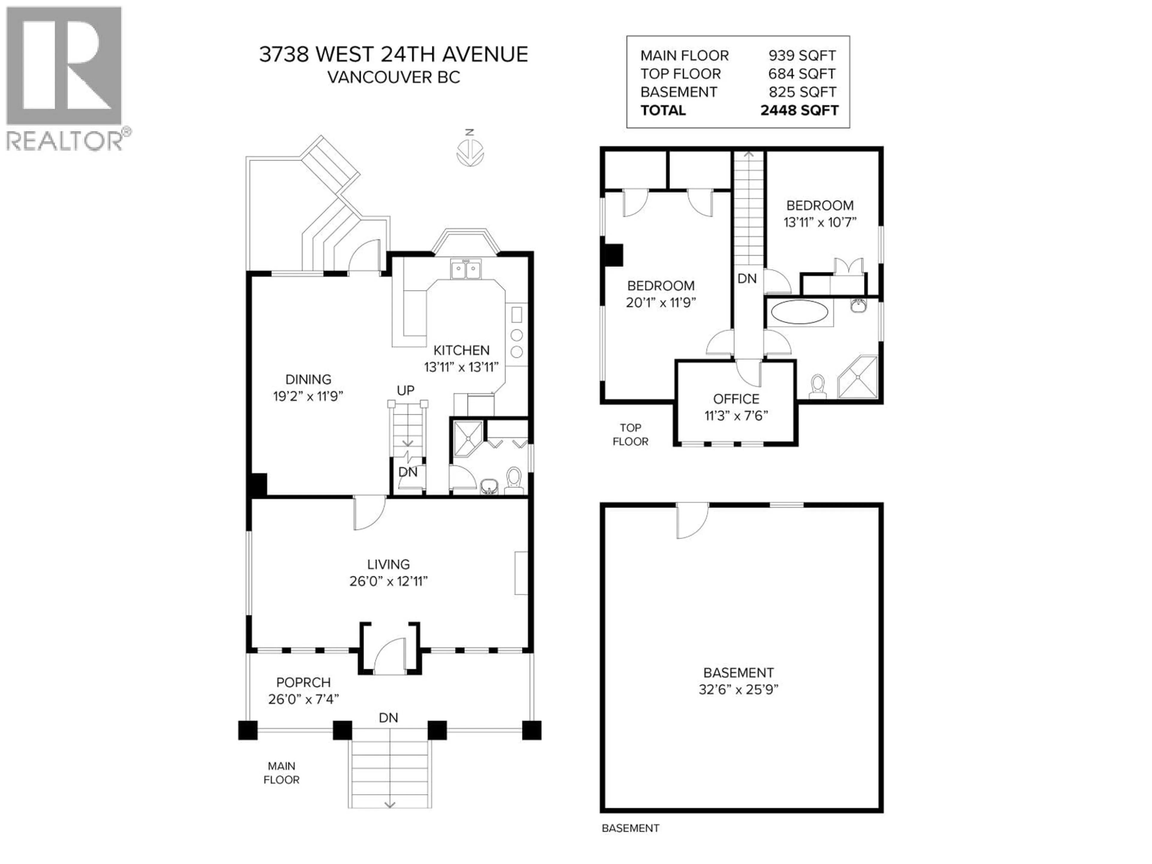 Floor plan for 3738 24TH AVENUE, Vancouver British Columbia V6S1L6