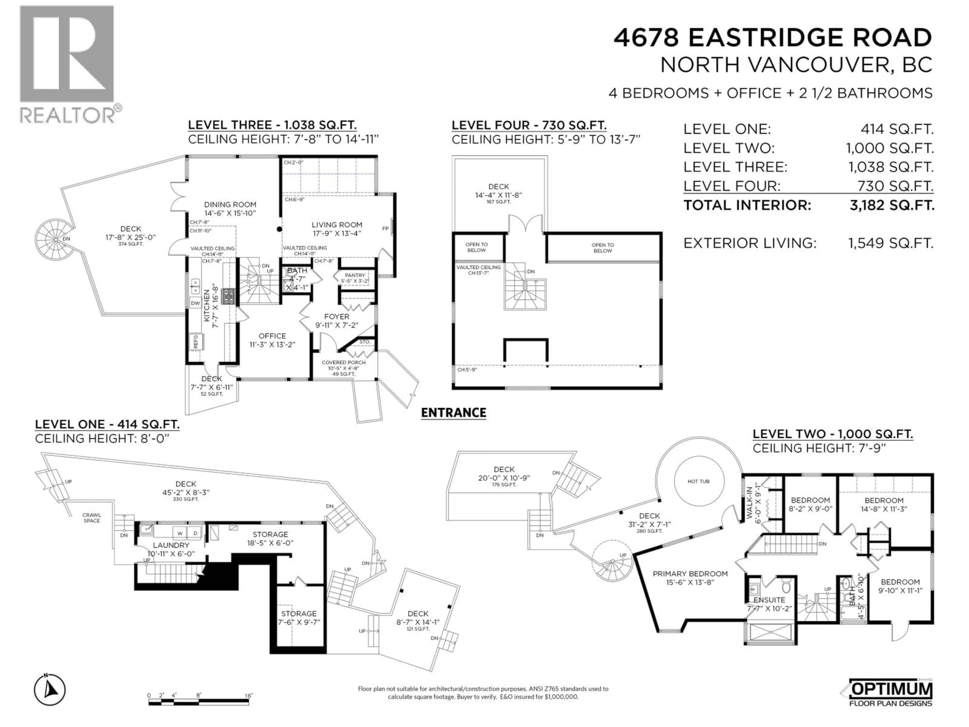 Floor plan for 4678 EASTRIDGE ROAD, North Vancouver British Columbia V7G1K4