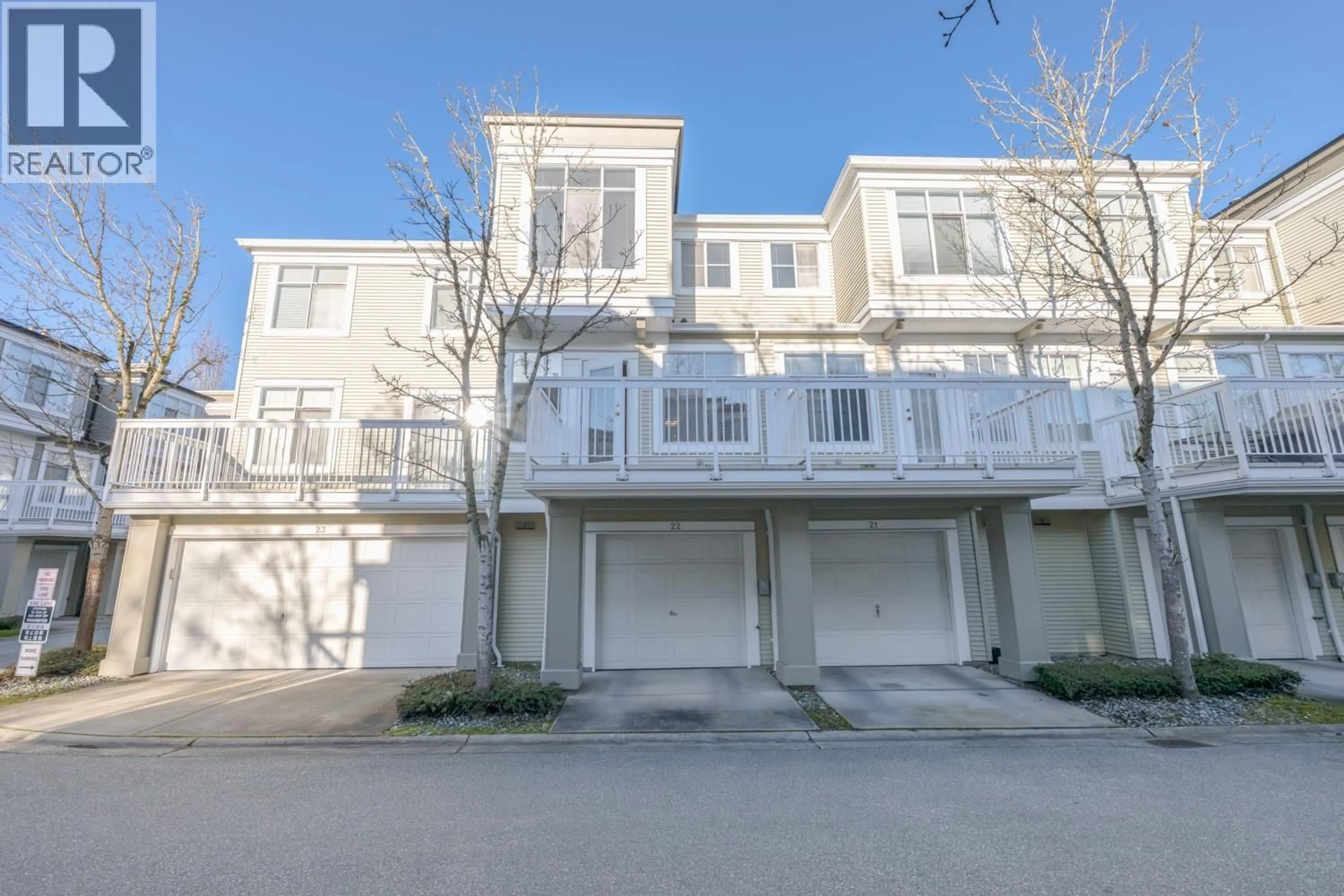 A pic from outside/outdoor area/front of a property/back of a property/a pic from drone, street for 22 - 6333 NO. 1 ROAD, Richmond British Columbia V7C1T4