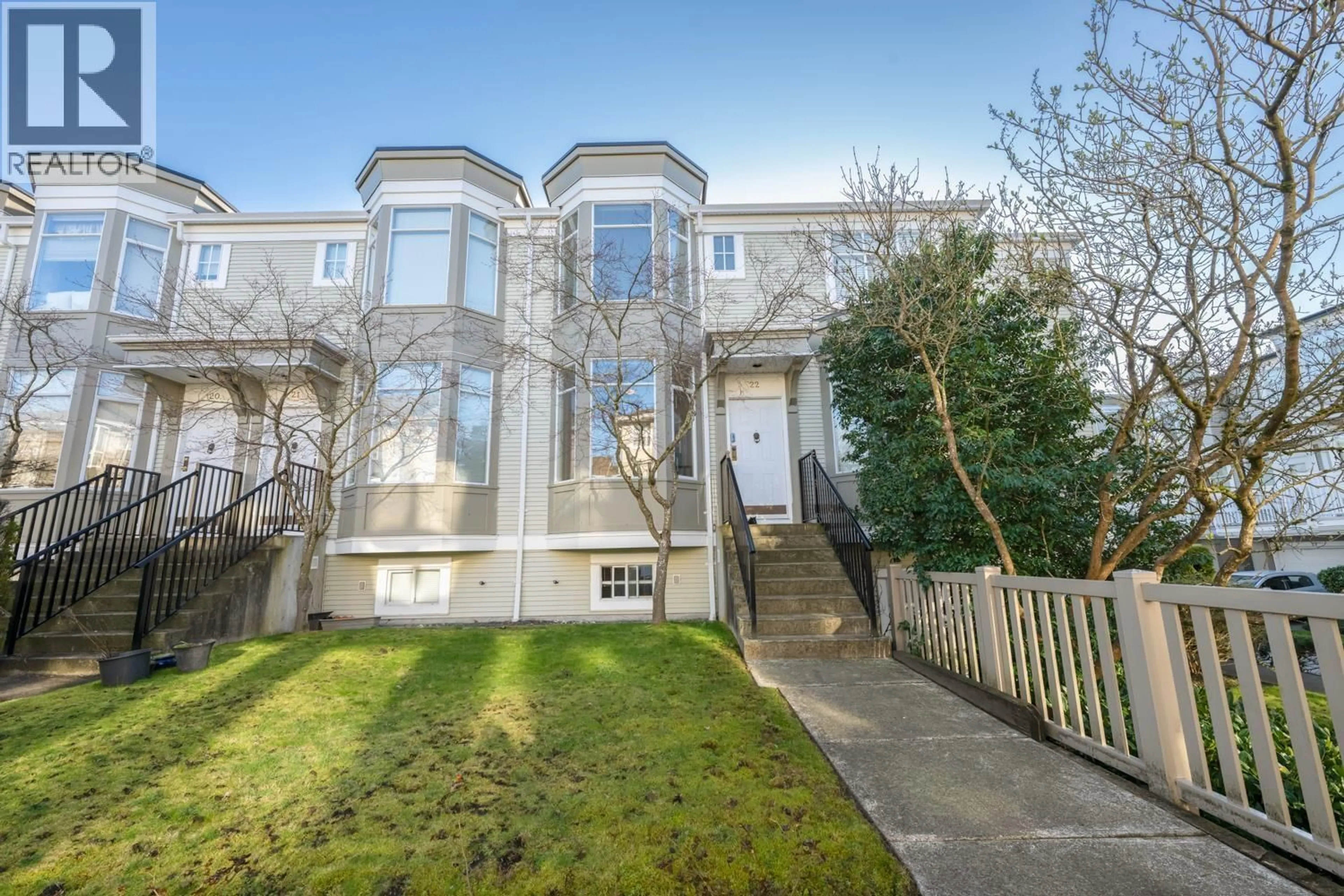 A pic from outside/outdoor area/front of a property/back of a property/a pic from drone, street for 22 - 6333 NO. 1 ROAD, Richmond British Columbia V7C1T4
