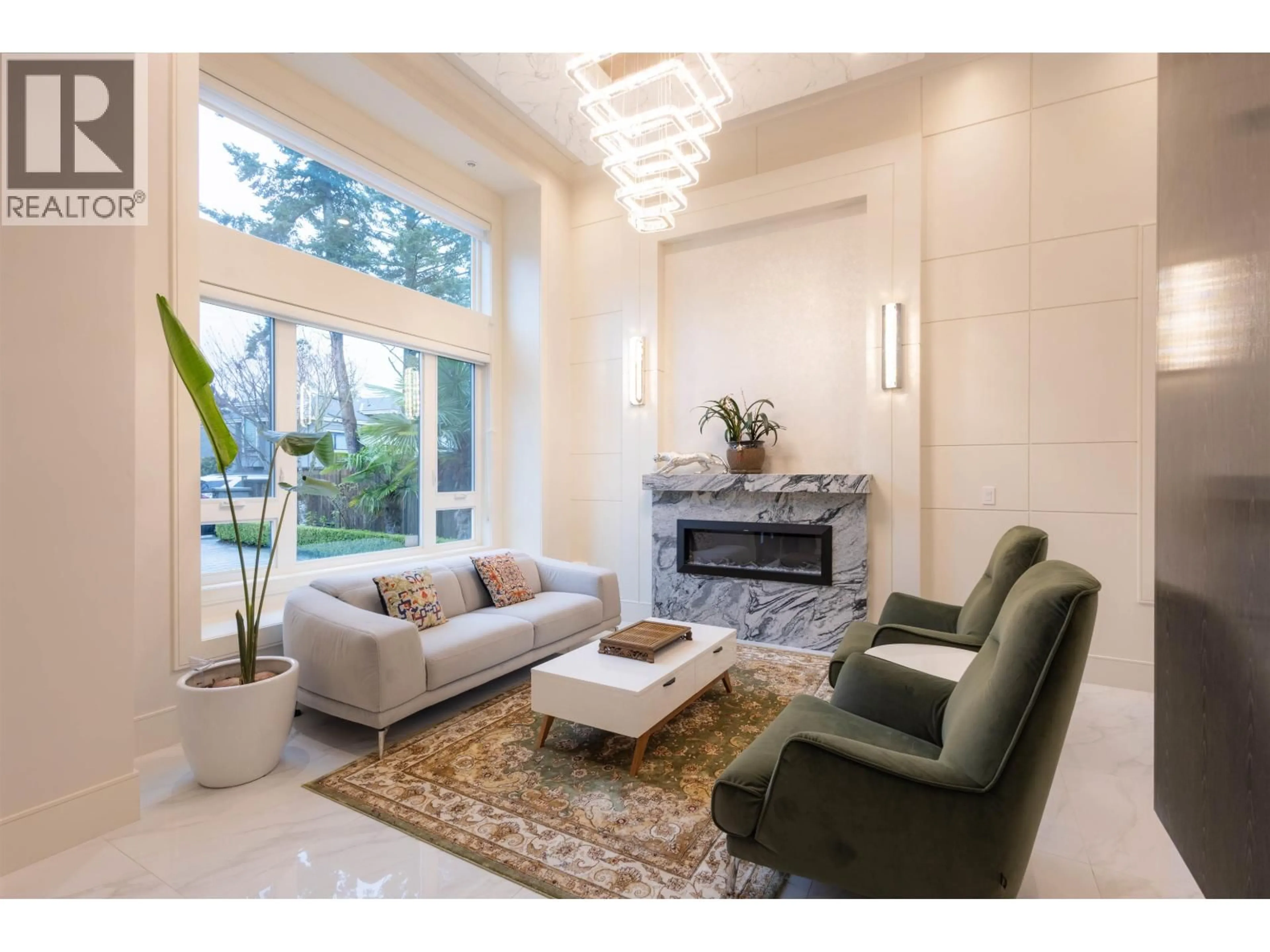 Living room with furniture, ceramic/tile floor for 3571 SABLE AVENUE, Richmond British Columbia V7E2A3