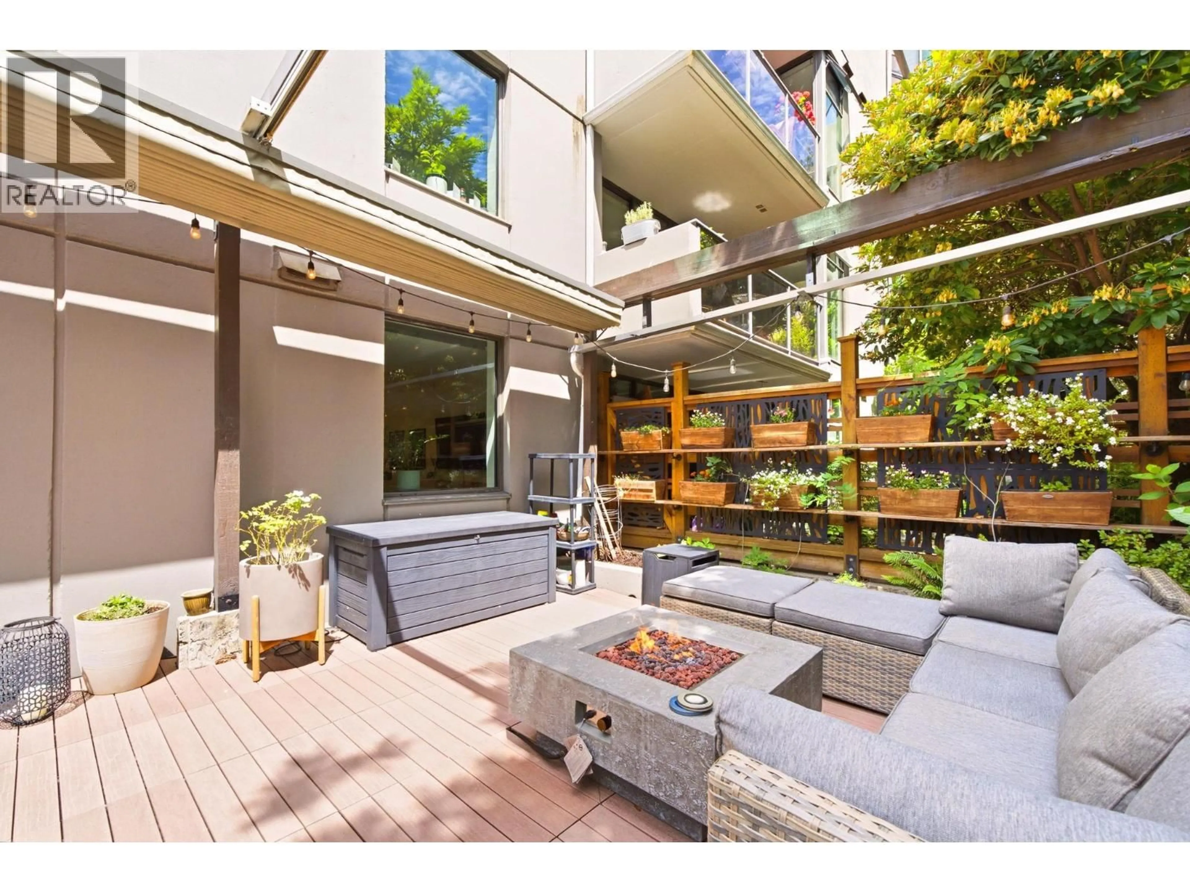 Patio, street for 105 - 1230 COMOX STREET, Vancouver British Columbia V6E1K7