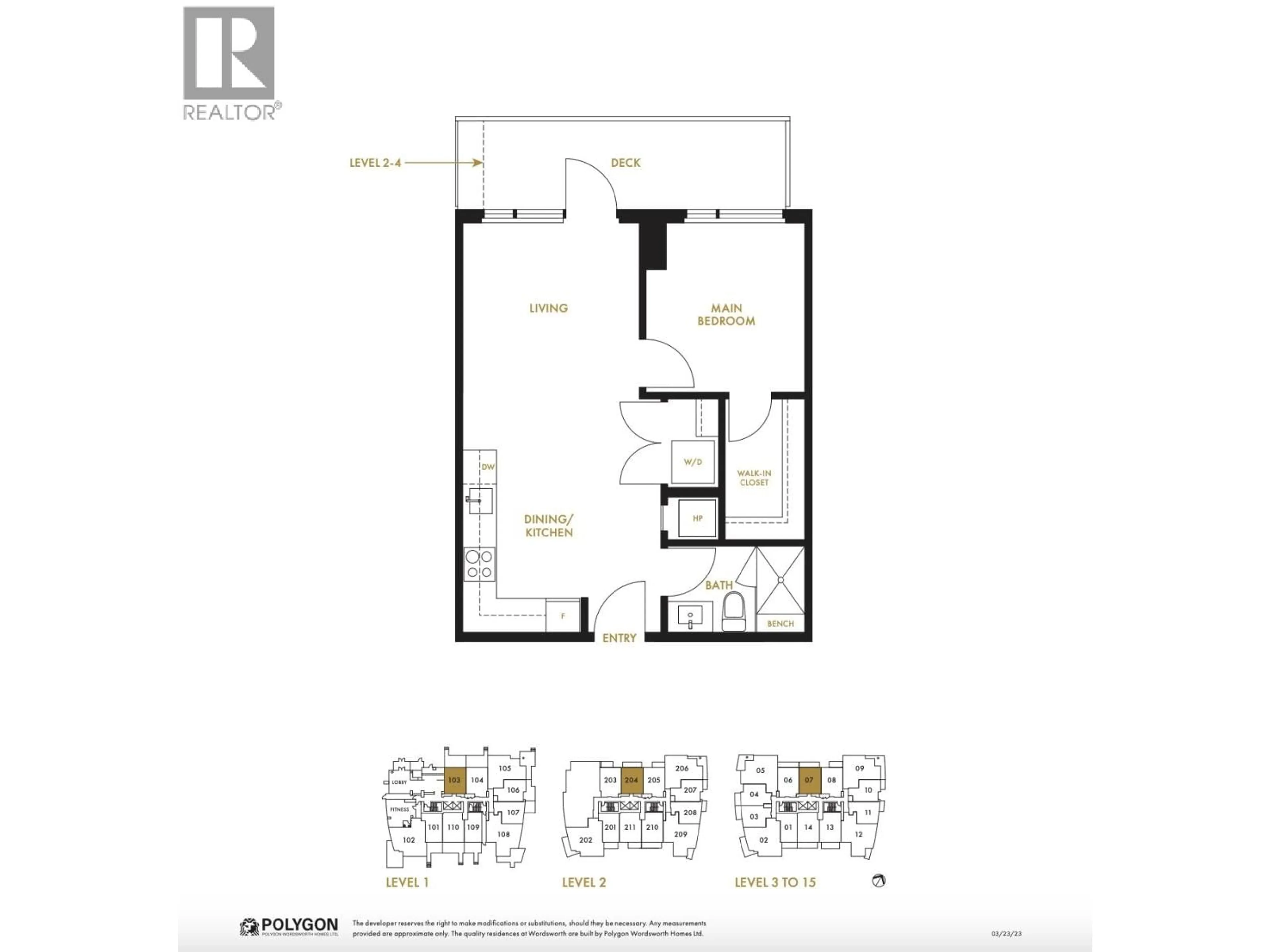 Floor plan for 1307 - 6138 BIRNEY AVENUE, Vancouver British Columbia V6S0N1