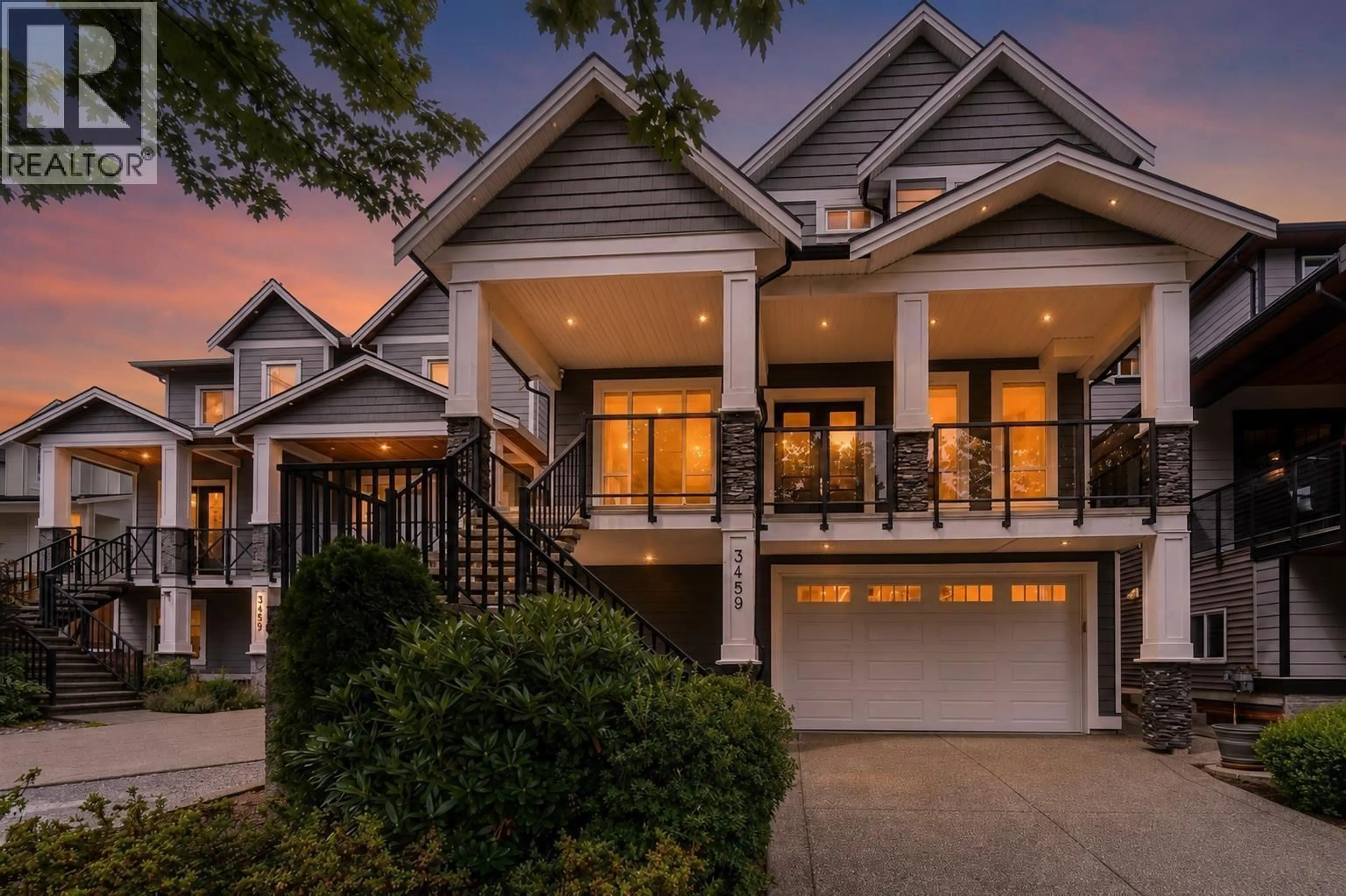 Home with brick exterior material, street for 3459 DARWIN AVENUE, Coquitlam British Columbia V3B3H6