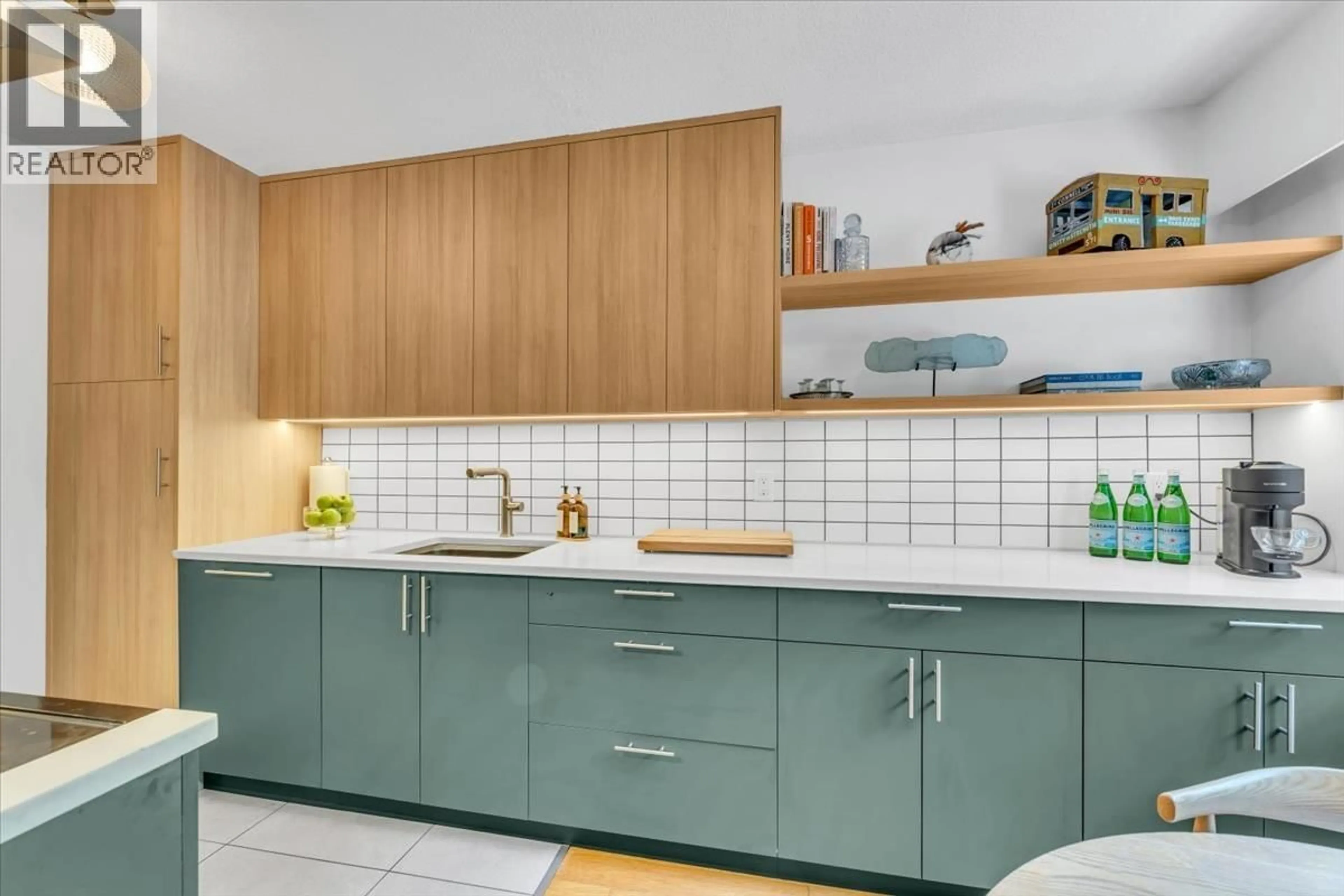 Standard kitchen, ceramic/tile floor for 201 - 120 4TH STREET, North Vancouver British Columbia V7L1H6
