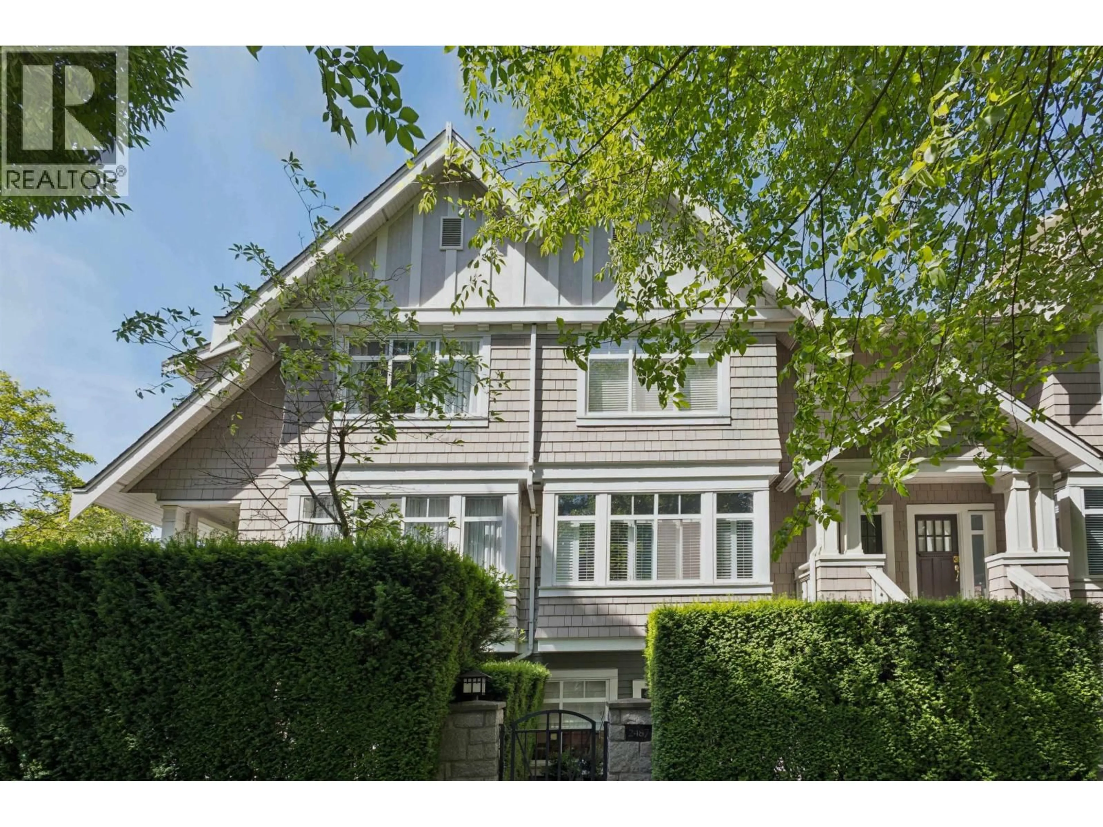 Home with vinyl exterior material, street for 2487 39TH AVENUE, Vancouver British Columbia V6M4M3