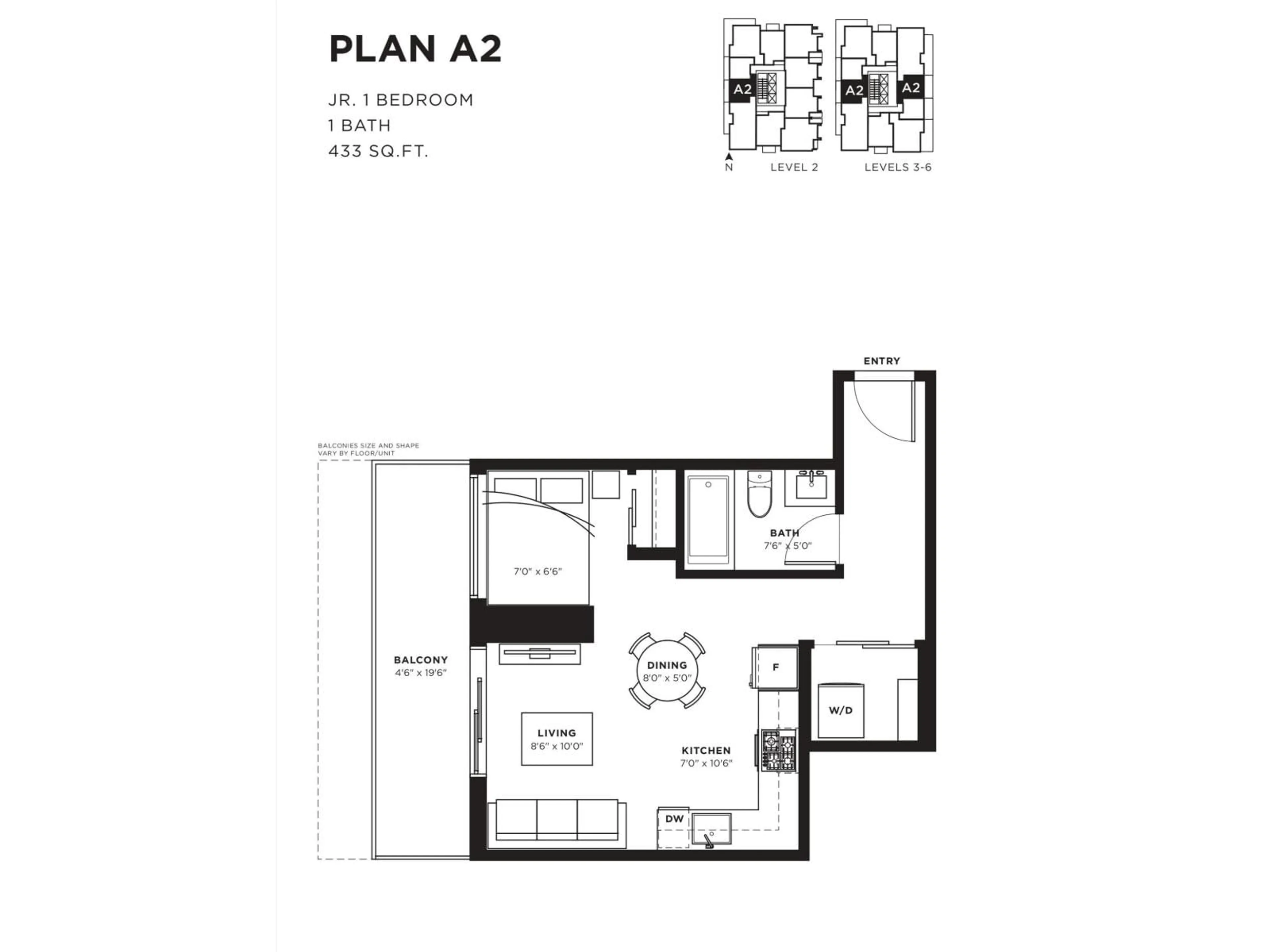 Floor plan for 301 - 8551 201 STREET, Langley British Columbia V2Y3Y5
