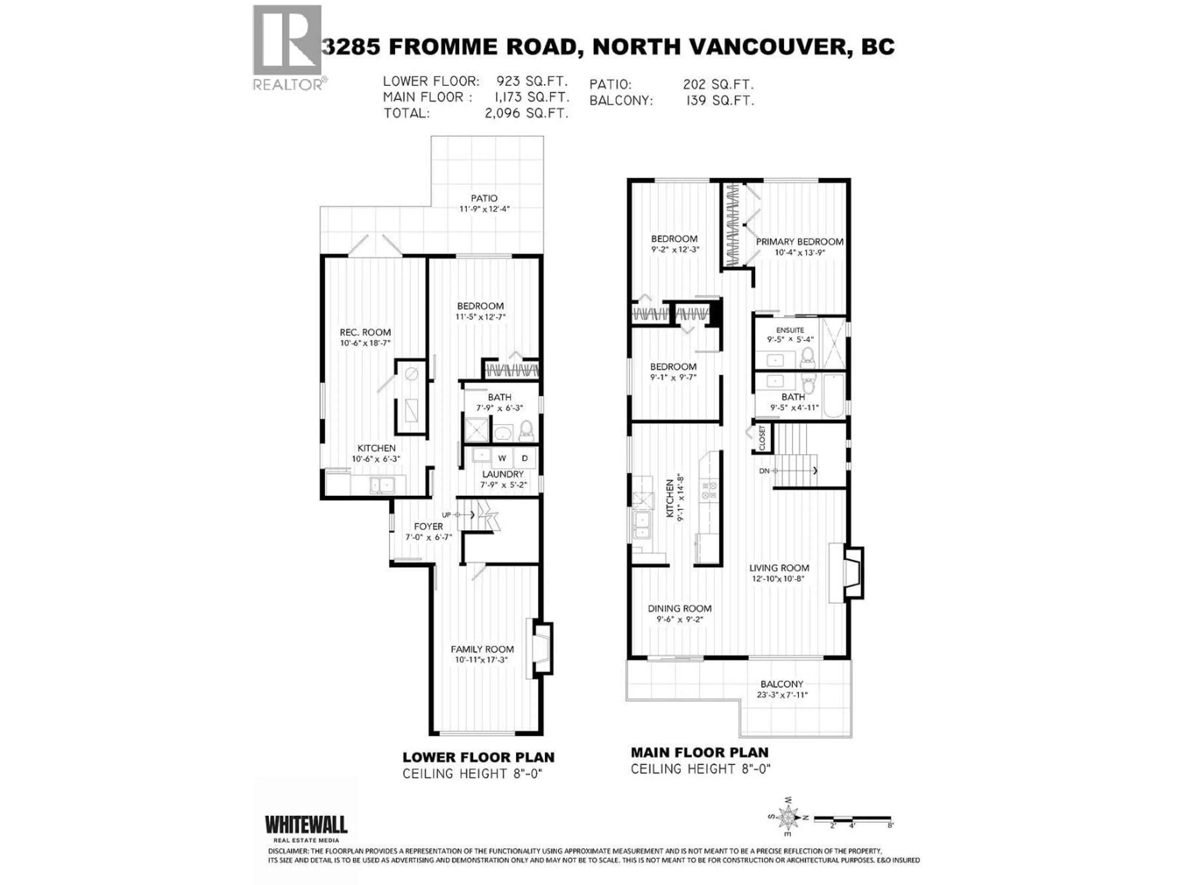 Floor plan for 3285 FROMME ROAD, North Vancouver British Columbia V7K2E1
