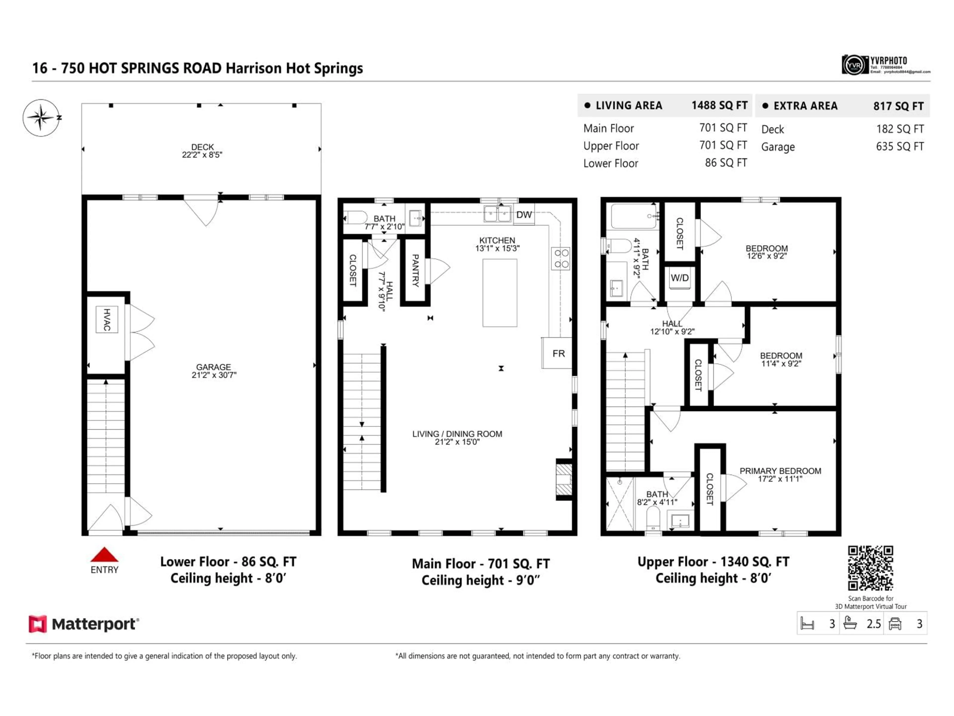 Floor plan for 16 - 750 HOT SPRINGS ROAD, Harrison Hot Springs British Columbia V0M1K0