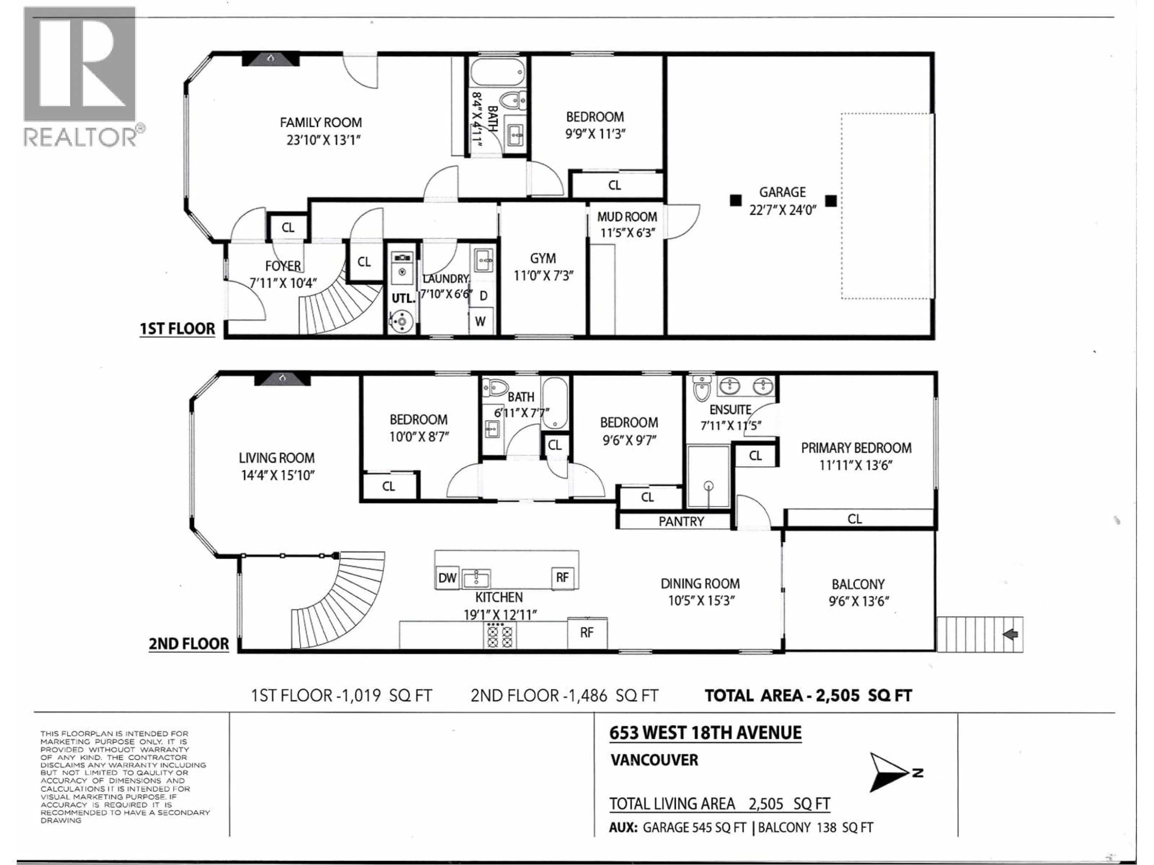 Floor plan for 653 18TH AVENUE, Vancouver British Columbia V5Z1V9