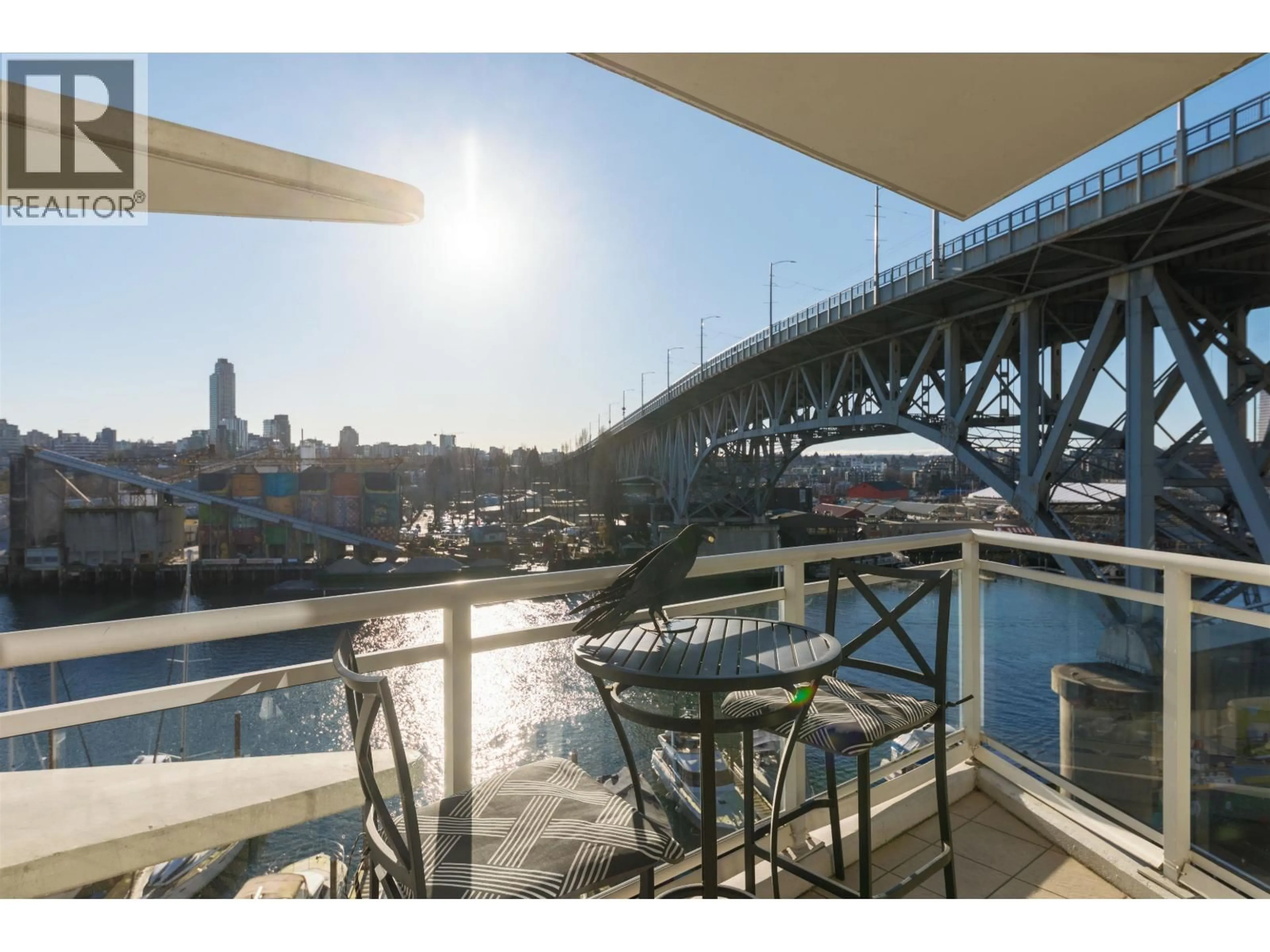 Patio, water/lake/river/ocean view for 805 - 628 KINGHORNE MEWS, Vancouver British Columbia V6Z3H6