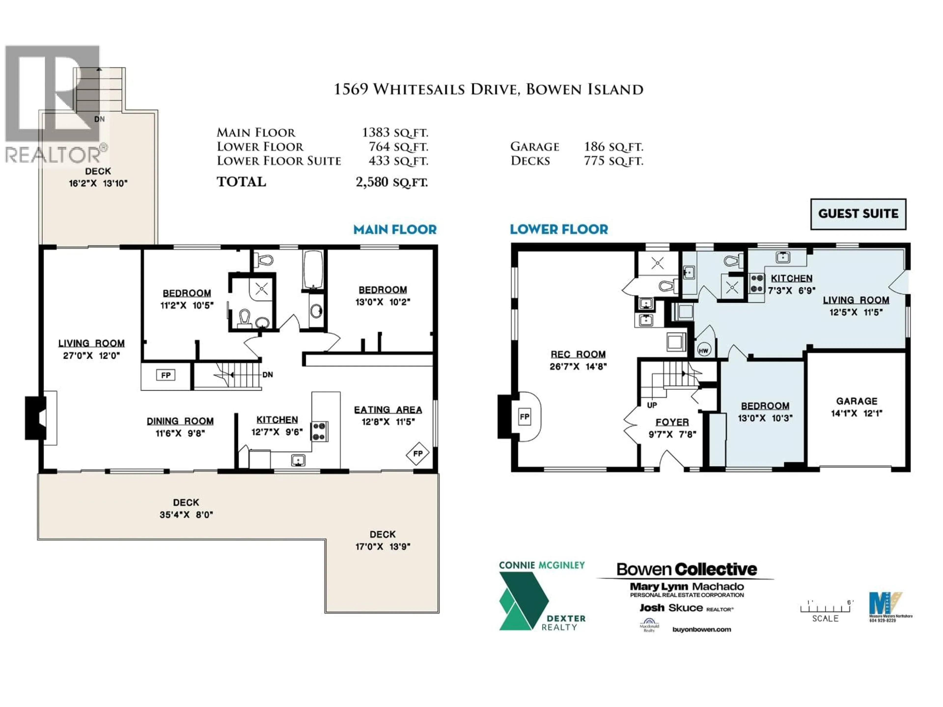 Floor plan for 1569 WHITESAILS DRIVE, Bowen Island British Columbia V0N1G2