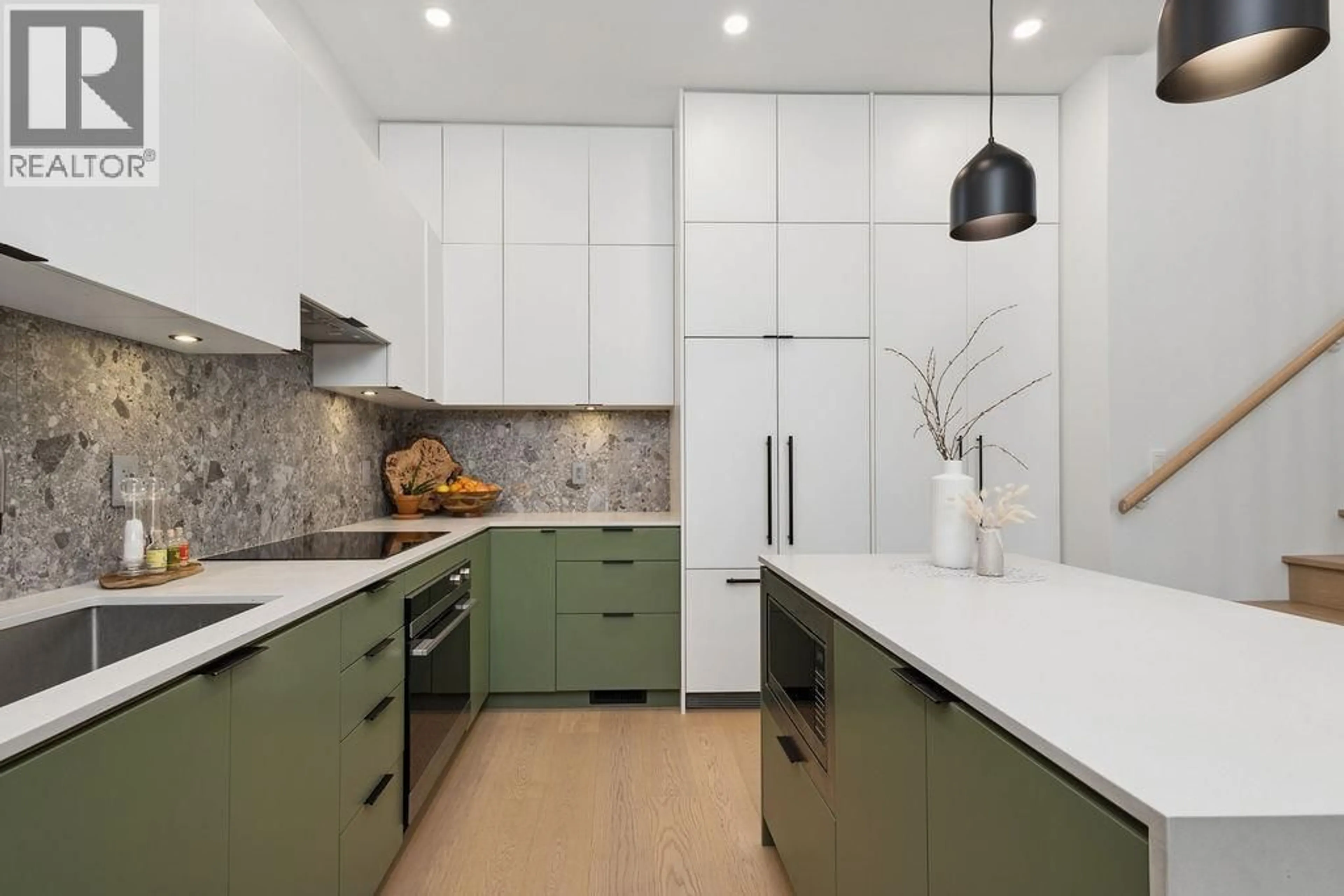 Contemporary kitchen, ceramic/tile floor for 11 19TH AVENUE, Vancouver British Columbia V5V1H8