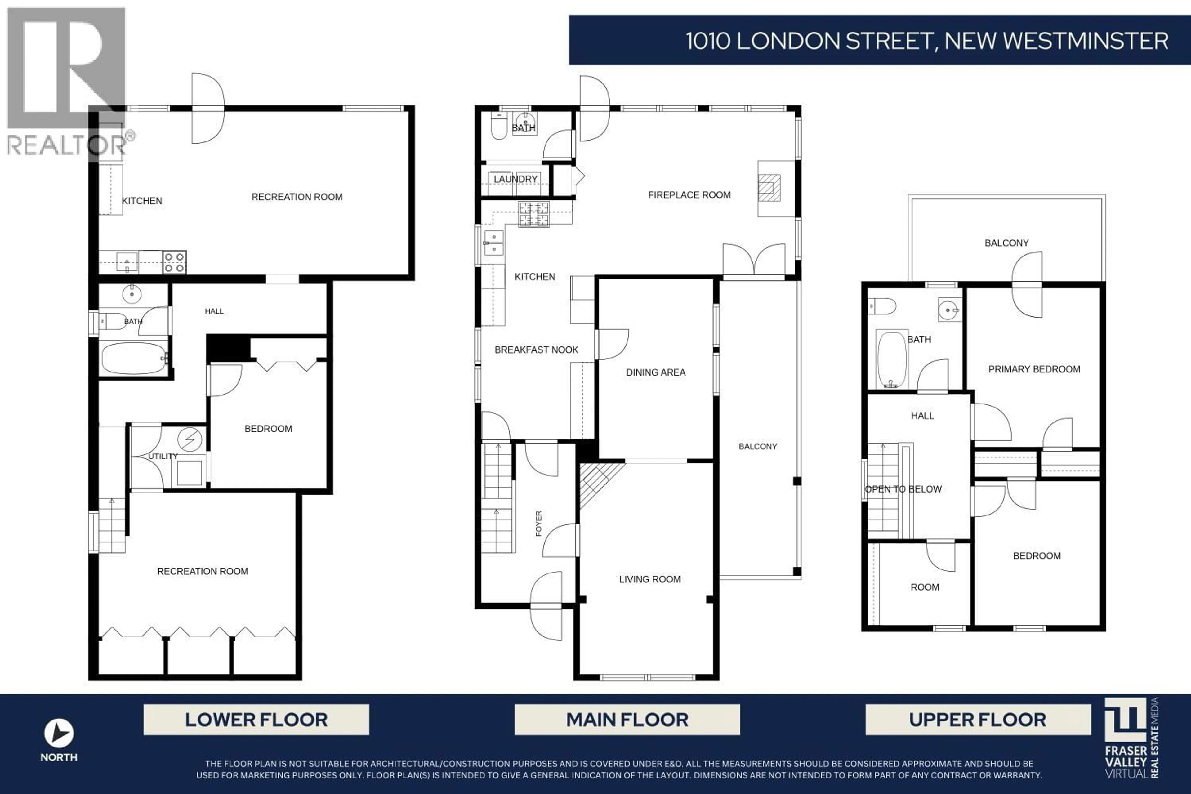 Floor plan for 1010 LONDON STREET, New Westminster British Columbia V3M3B8