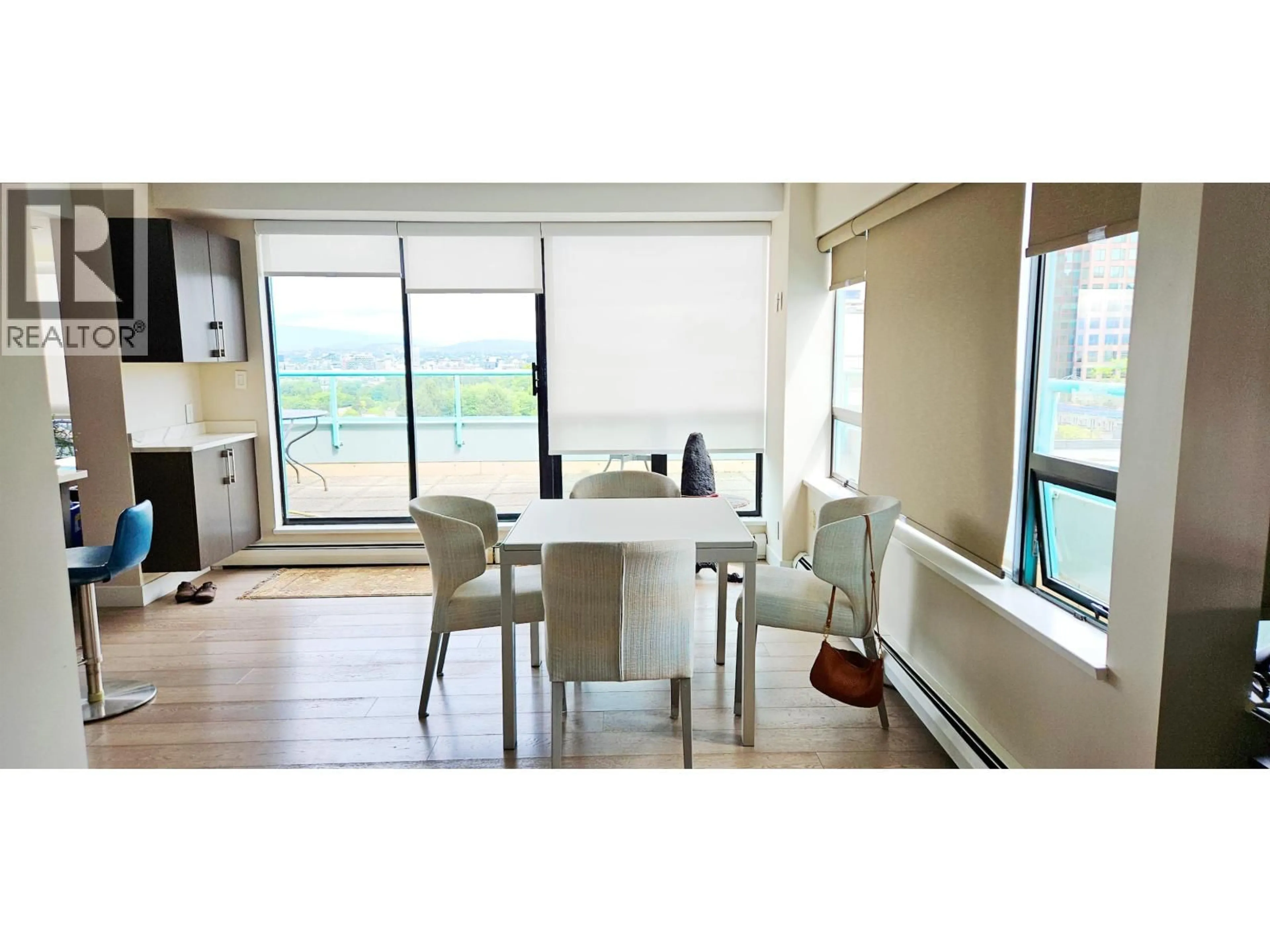 Dining room, wood/laminate floor for 1001 - 1438 7TH AVENUE, Vancouver British Columbia V6H1C1