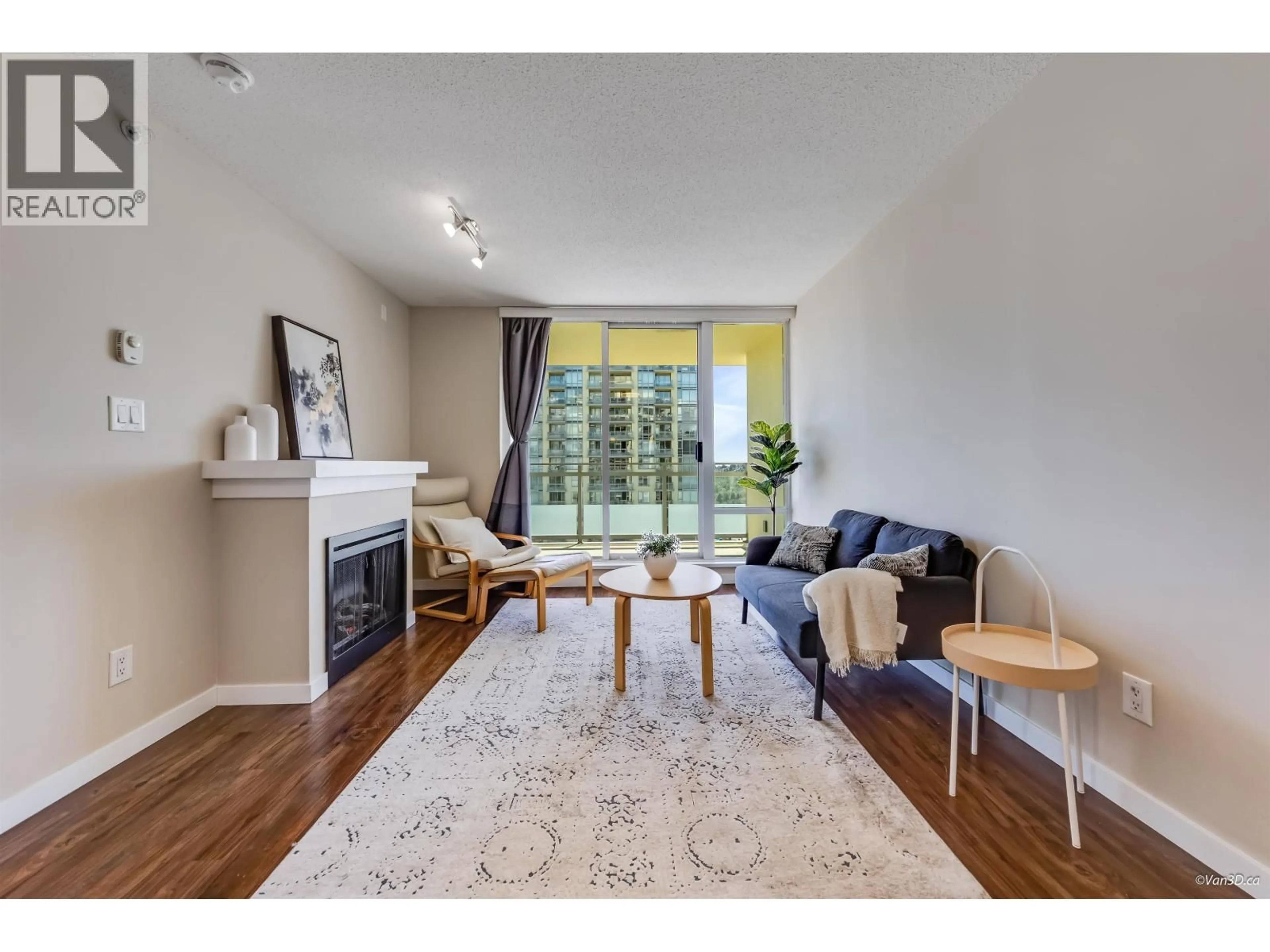 Living room with furniture, wood/laminate floor for 2201 - 9868 CAMERON STREET, Burnaby British Columbia V3J0A5