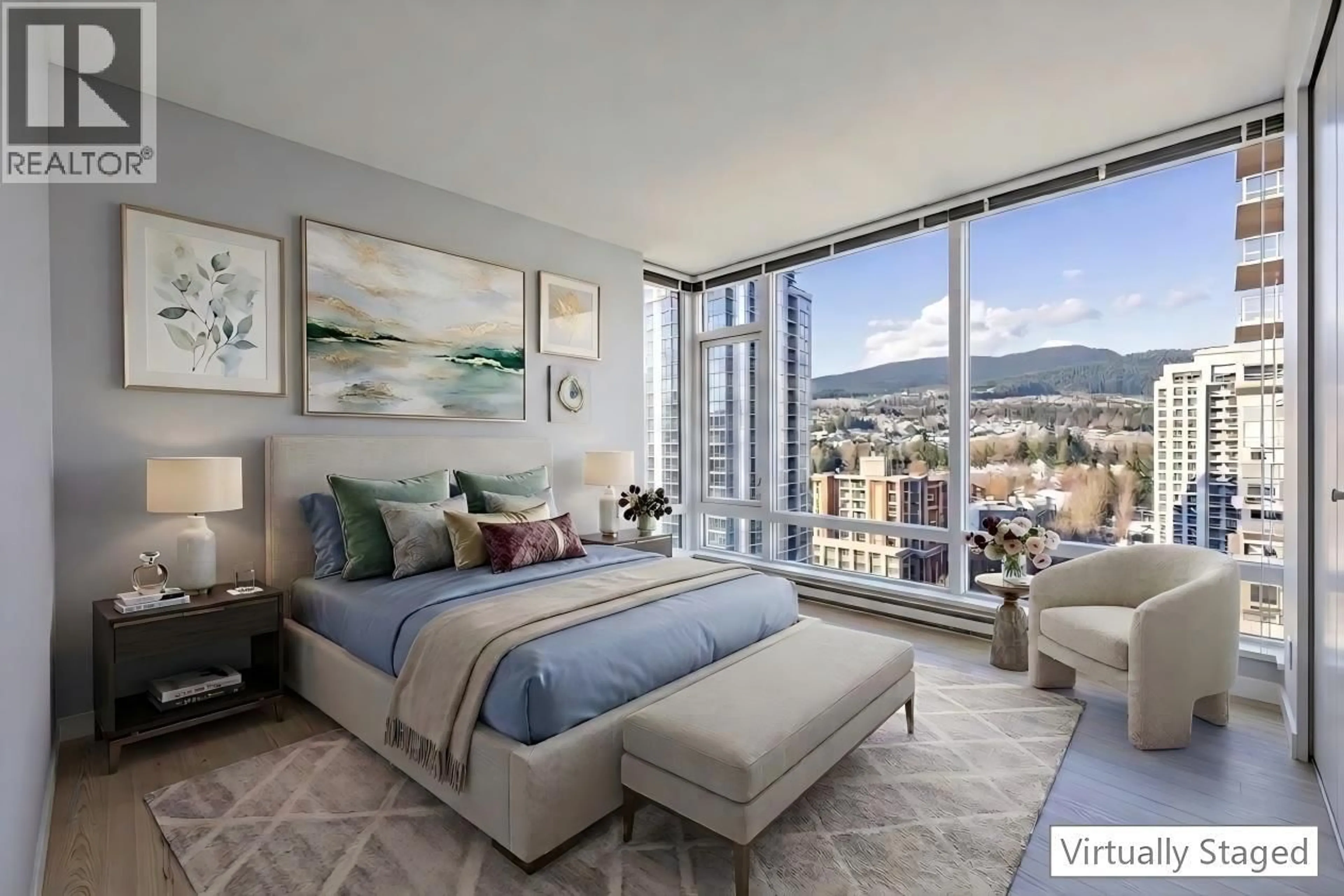 Bedroom with bed, unknown for 1603 - 2980 ATLANTIC AVENUE, Coquitlam British Columbia V3B0G2